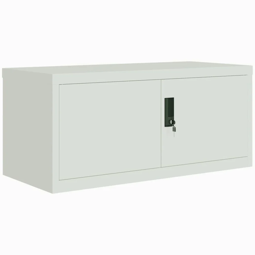 Armadio Classificatore Grigio Chiaro 90x40x40 cm in Acciaio,Armadi Archivio,Armadio Classificatore,Armadi da Ufficio,Schedario da Ufficio-339717