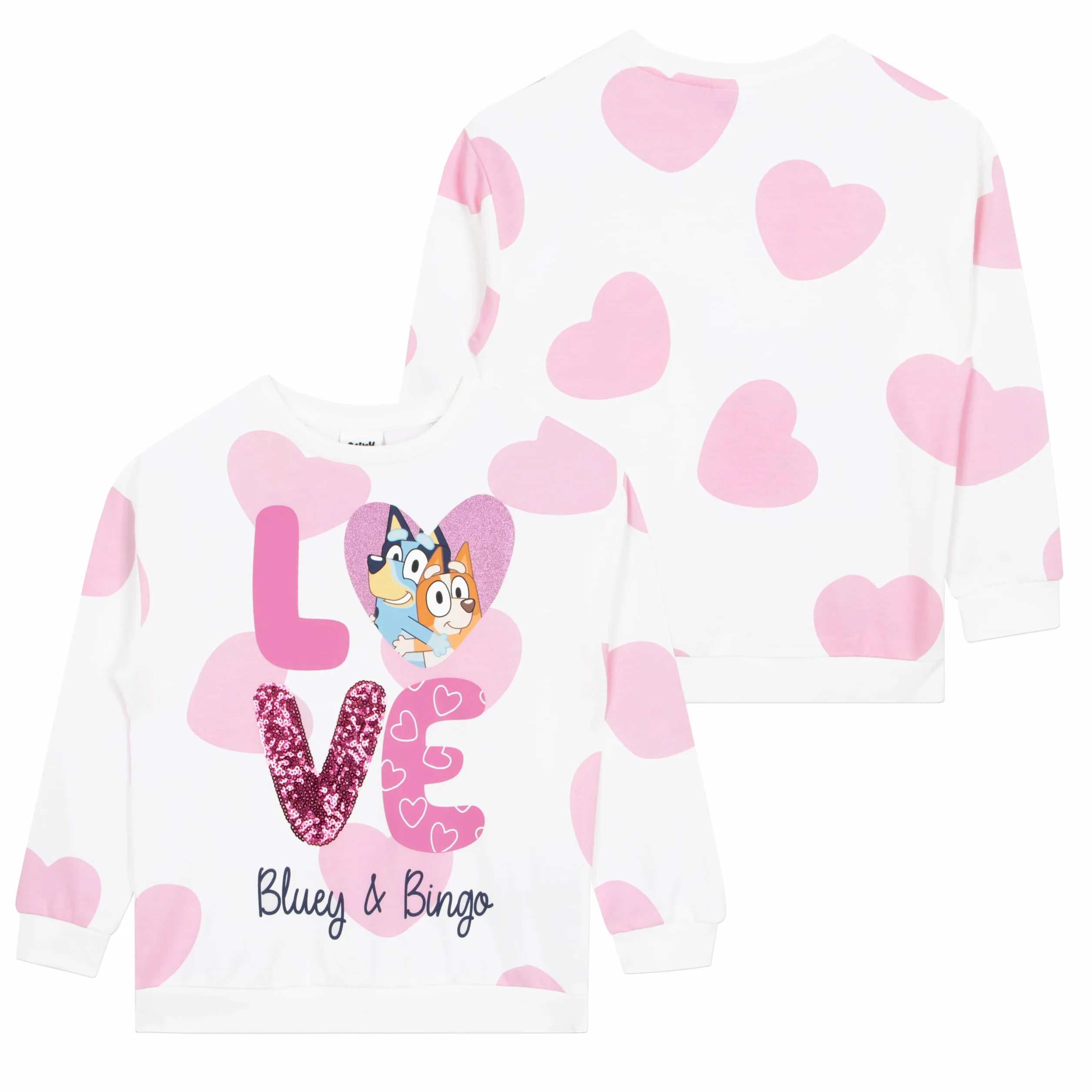 BlueY Felpa Bingo Bambina Cotone Ragazza