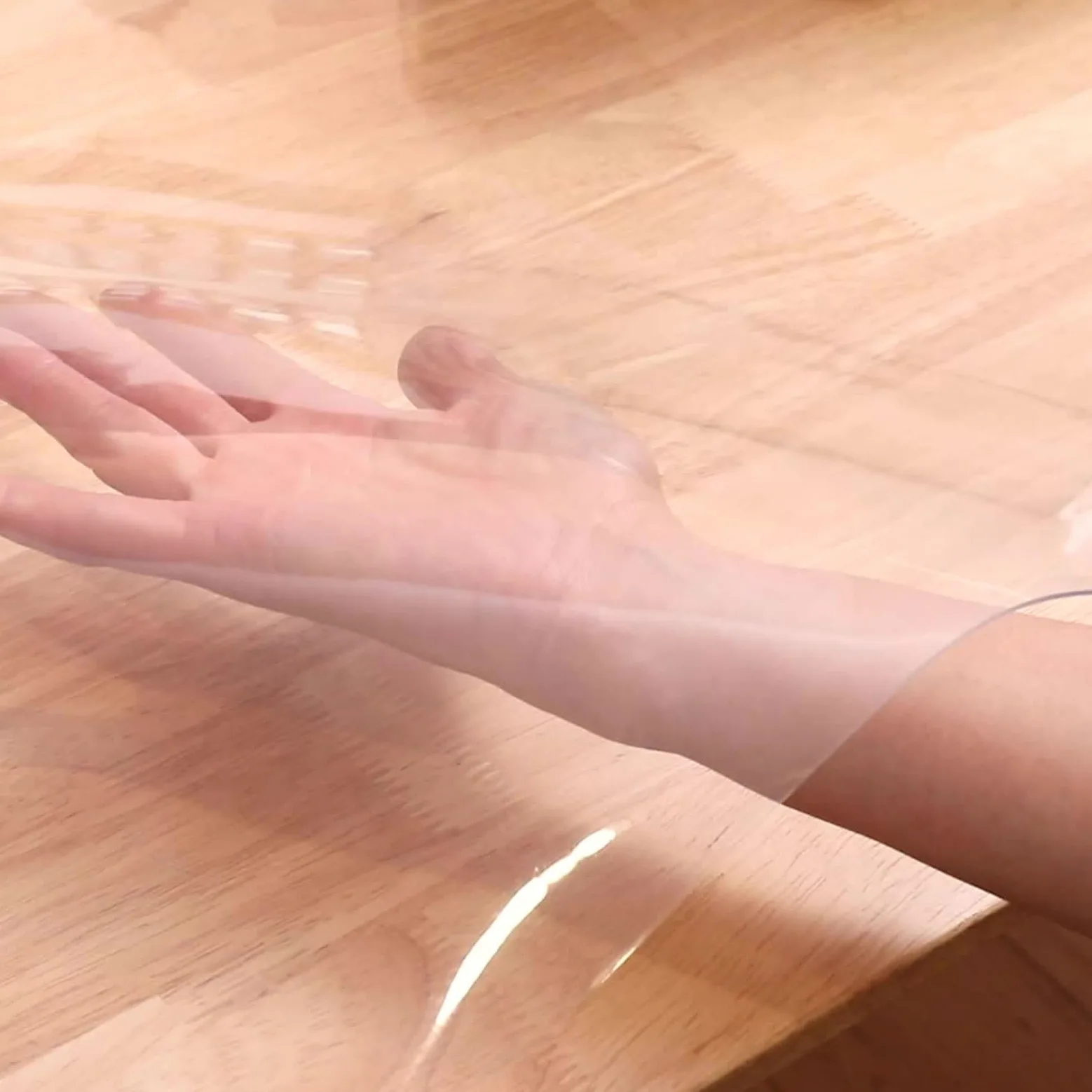 Copritavolo Trasparente,Tovaglia Trasparente,Tovaglietta Trasparente,Protezione da Tavolo Tagliabile,Sottomano da Scrivania Trasparente in PVC,Impermeabile,Tagliabile,per Scrivania
