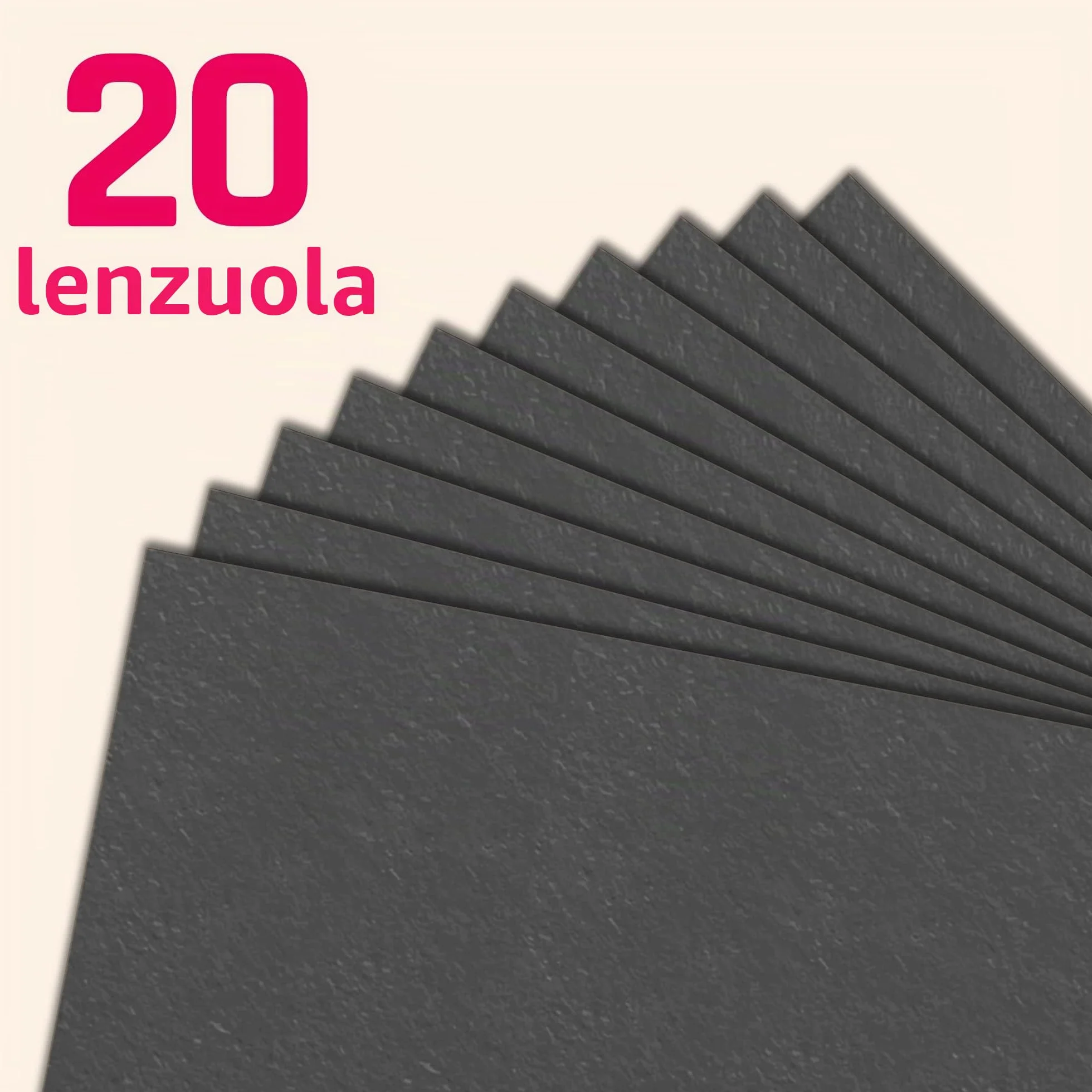 Cartoncino Nero A4 350gr 20 Fogli 297 x 210 mm