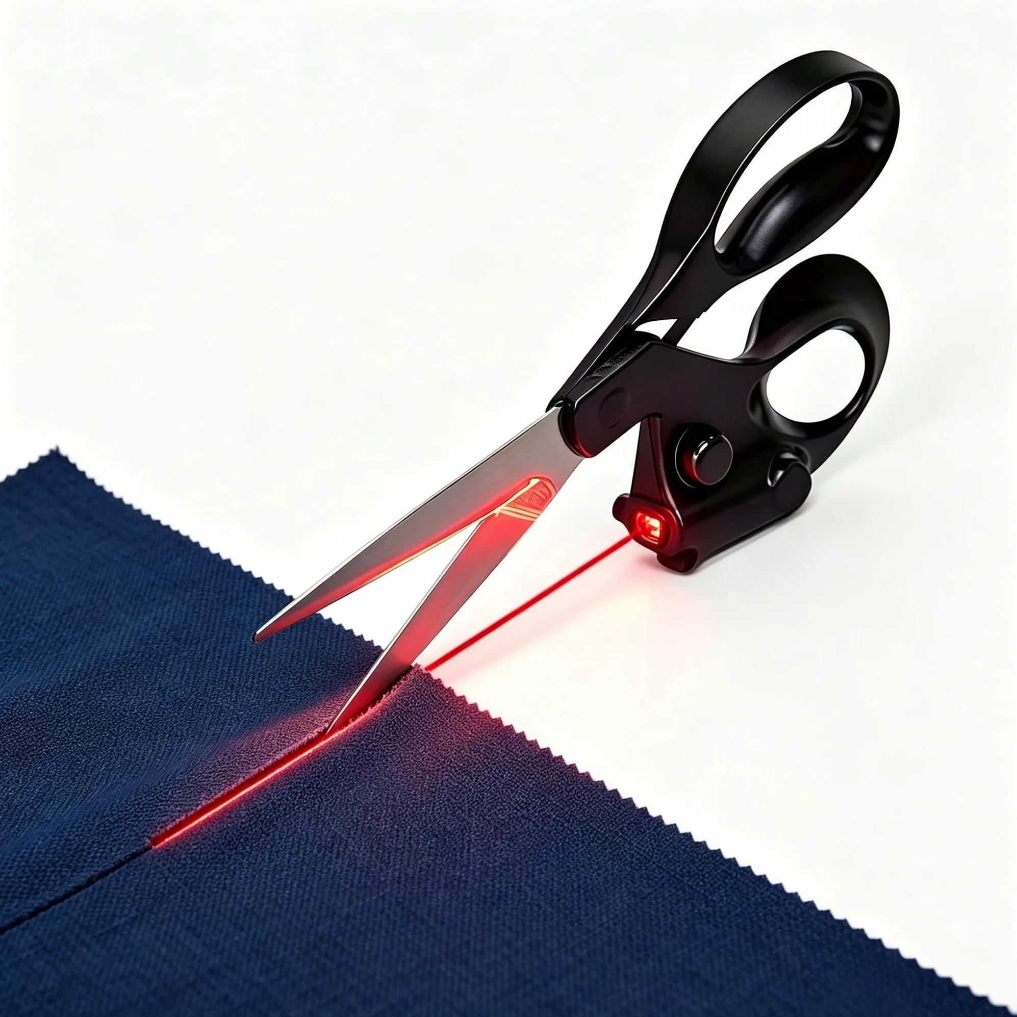 Forbici professionali guidate al laser per il taglio del tessuto, taglio dritto veloce con guida laser di precisione, forbici da cucire per trapuntare, artigianato, regalo con impugnatura ergonomica