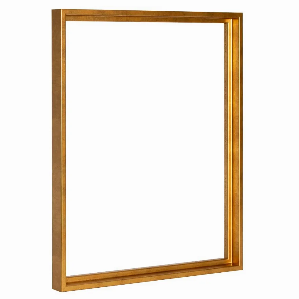 Bildershop-24 Cornice per giunti ombreggiati Lamia, 100 x 120 cm, foglio d'oro, Kit di autoassemblaggio fai da te