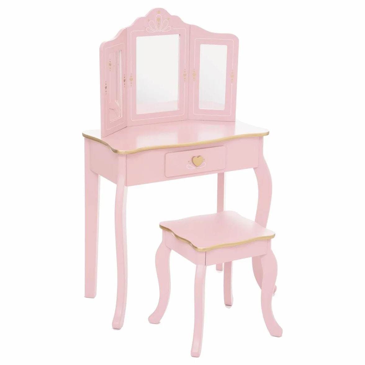 ATMOSPHERA CREATEUR D'INTERIEUR - Tavolino e sgabello rosa per bambini sissi l60cm