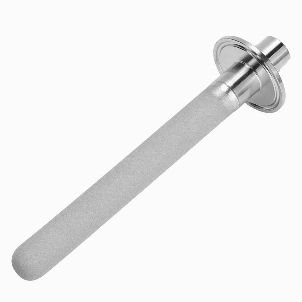 Pietra per Carbonatazione in Acciaio Inox 316, 15,2 cm, Diffusore per Birra con Ingresso G1/4 NPT