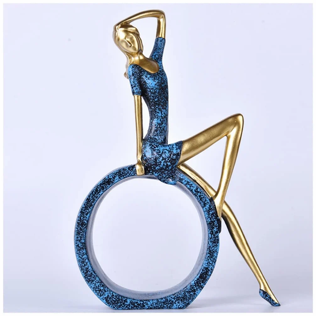 Scultura Ornamentale in Resina for Ragazza Che Legge Un Libro, Regali for i Lettori, Amanti dei Libri, Adolescenti, Tavolo, Ornamento for Soggiorno(Style2 a)