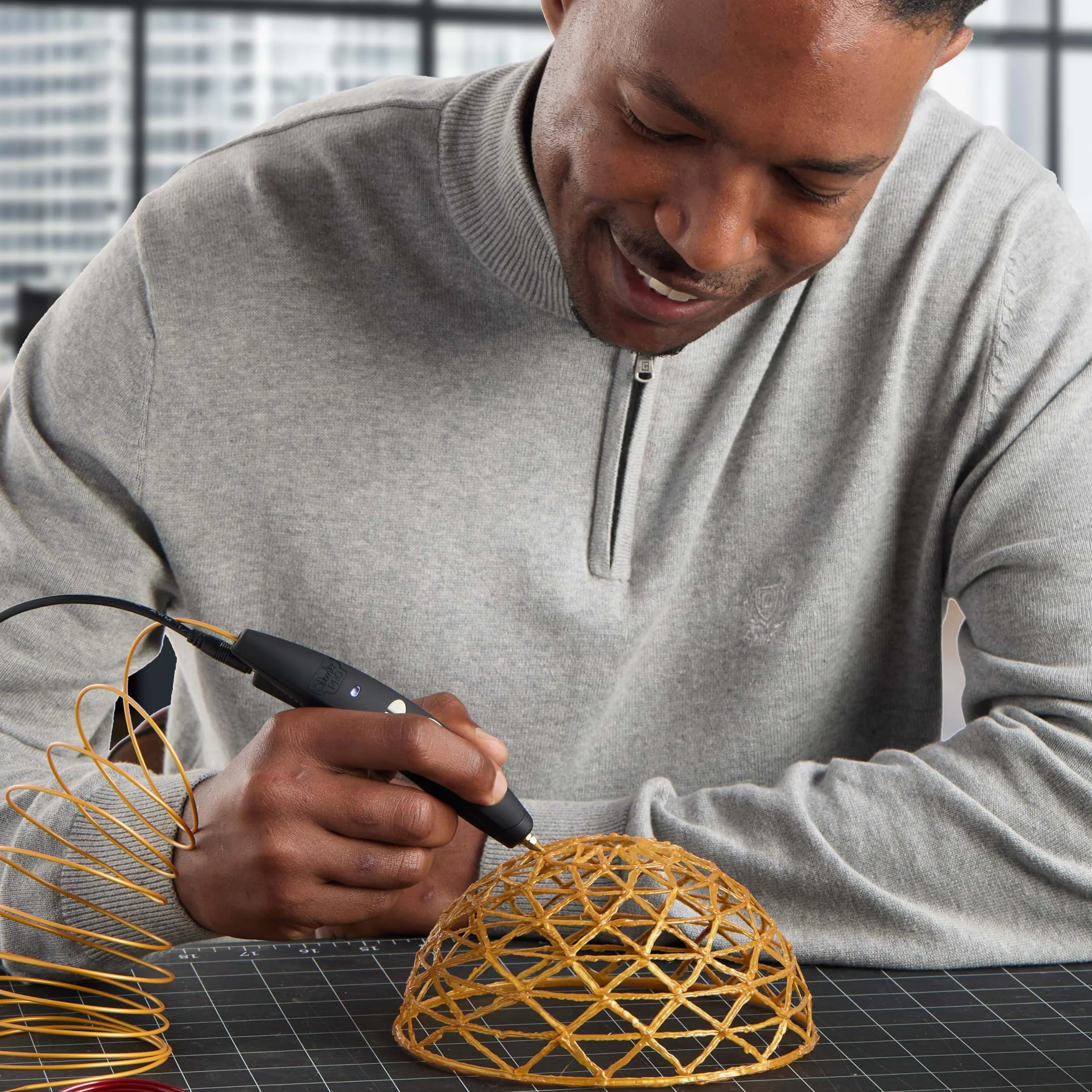 3Doodler PRO (2025) Penna di stampa 3D per professionisti creativi con materiali plastici e ugelli intercambiabili