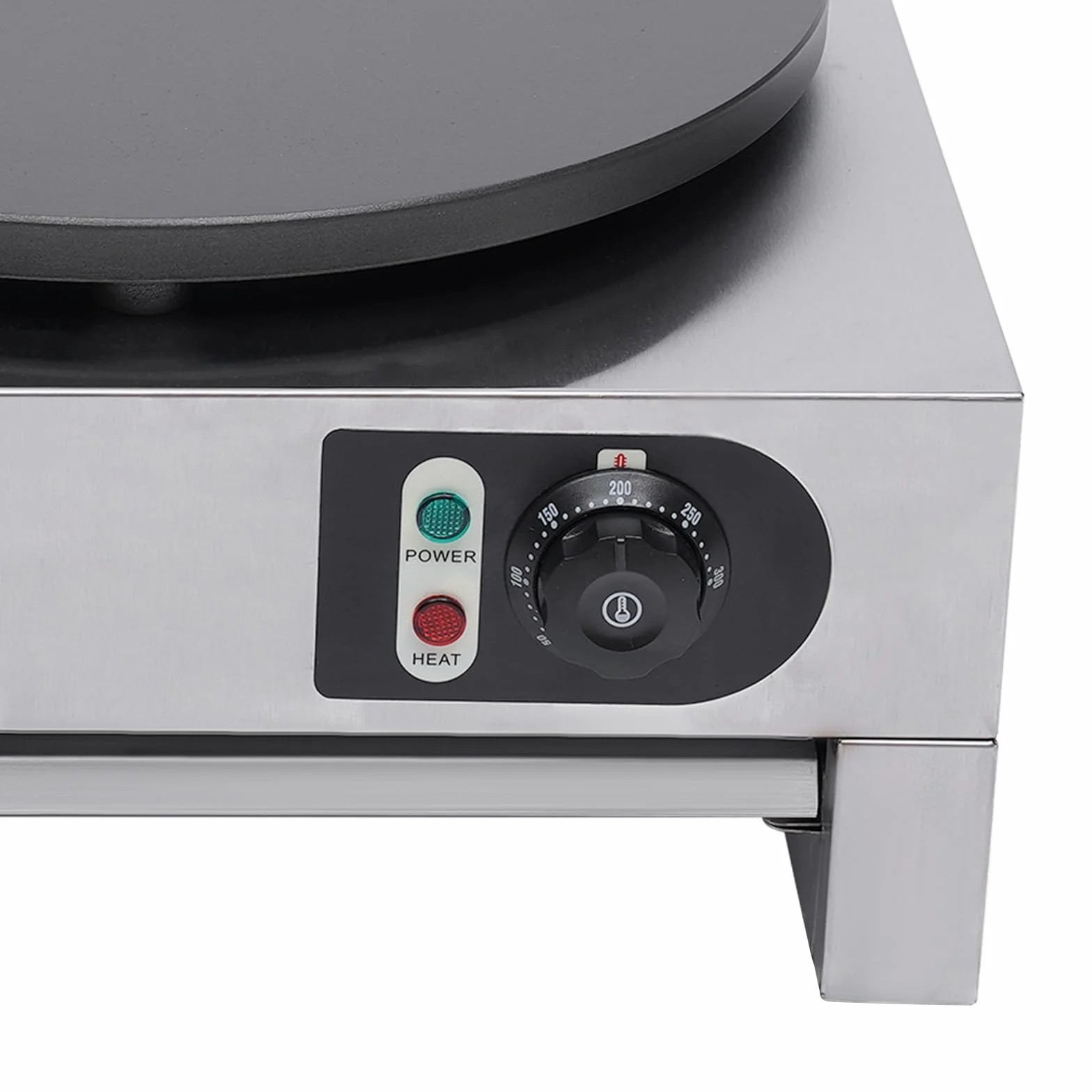 Crepes Maker 3000 W 40 cm 300 °C elettrico con spatola di legno