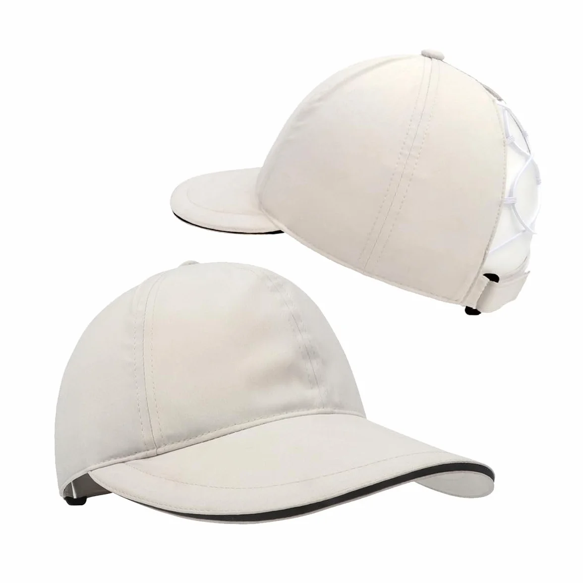 YAMEE Berretto da Baseball Estivo per Bambina Asciugatura Rapida Impermeabile,Cappello da Baseball Ragazze Leggero Regolabile Anti-UV,Cappellino Baseball con Visiera Cappelli Coda di Cavallo,Running