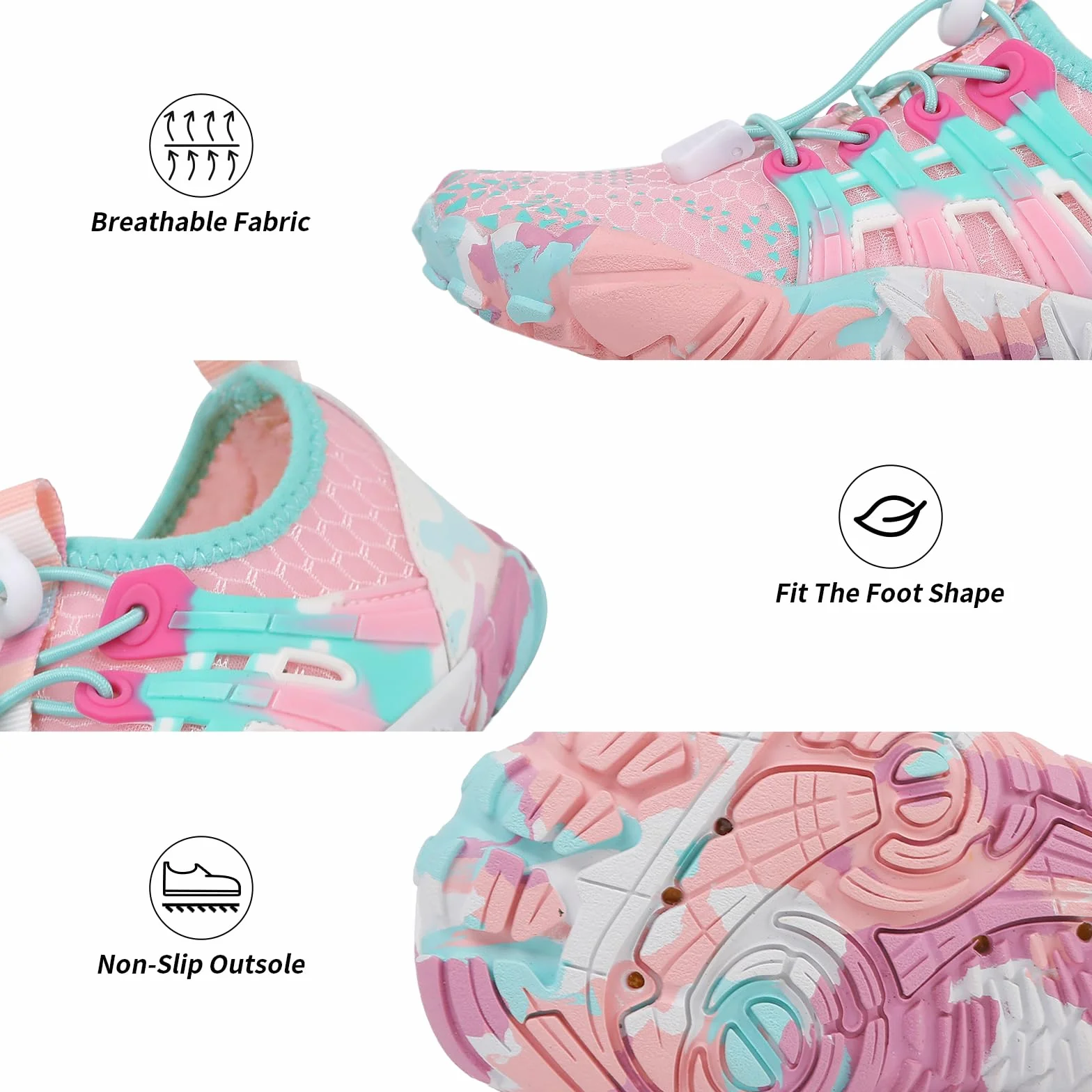 Scarpe da Scoglio Bambino Scarpe Mare Bambina Scarpe da Acqua Antiscivolo Bambini Scarpe da Spiaggia Ragazze Ragazzi Scarpette da Immersione Piscina Bagno Surf Nuoto Sport