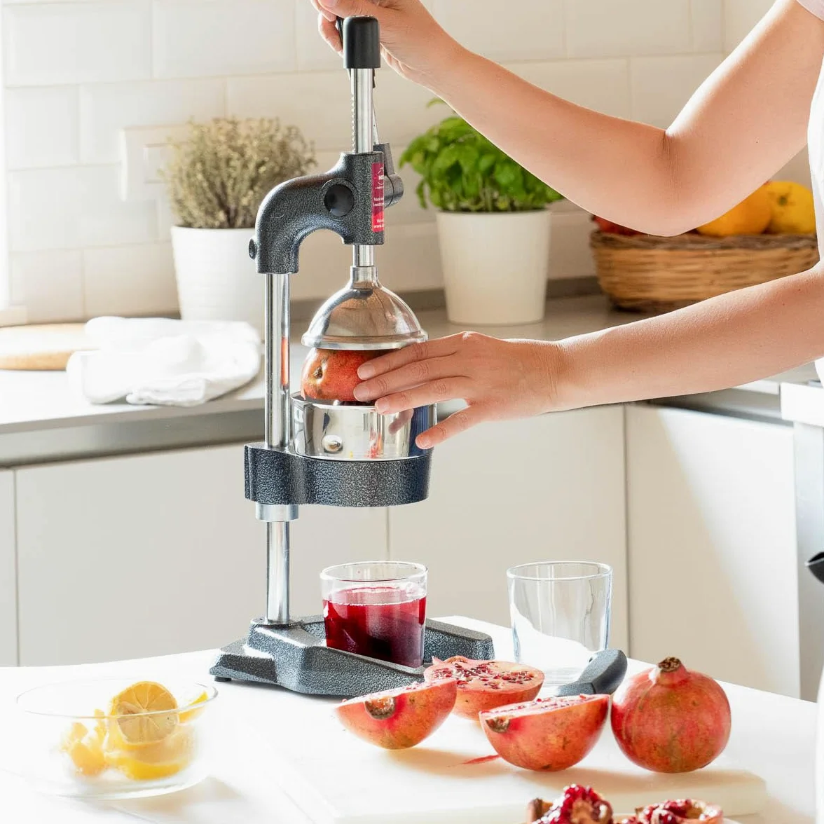 Spremi melograno e spremiagrumi manuale professionale - spremi melagrane, arance, limoni e tutti i tipi di frutta - senza elettricità