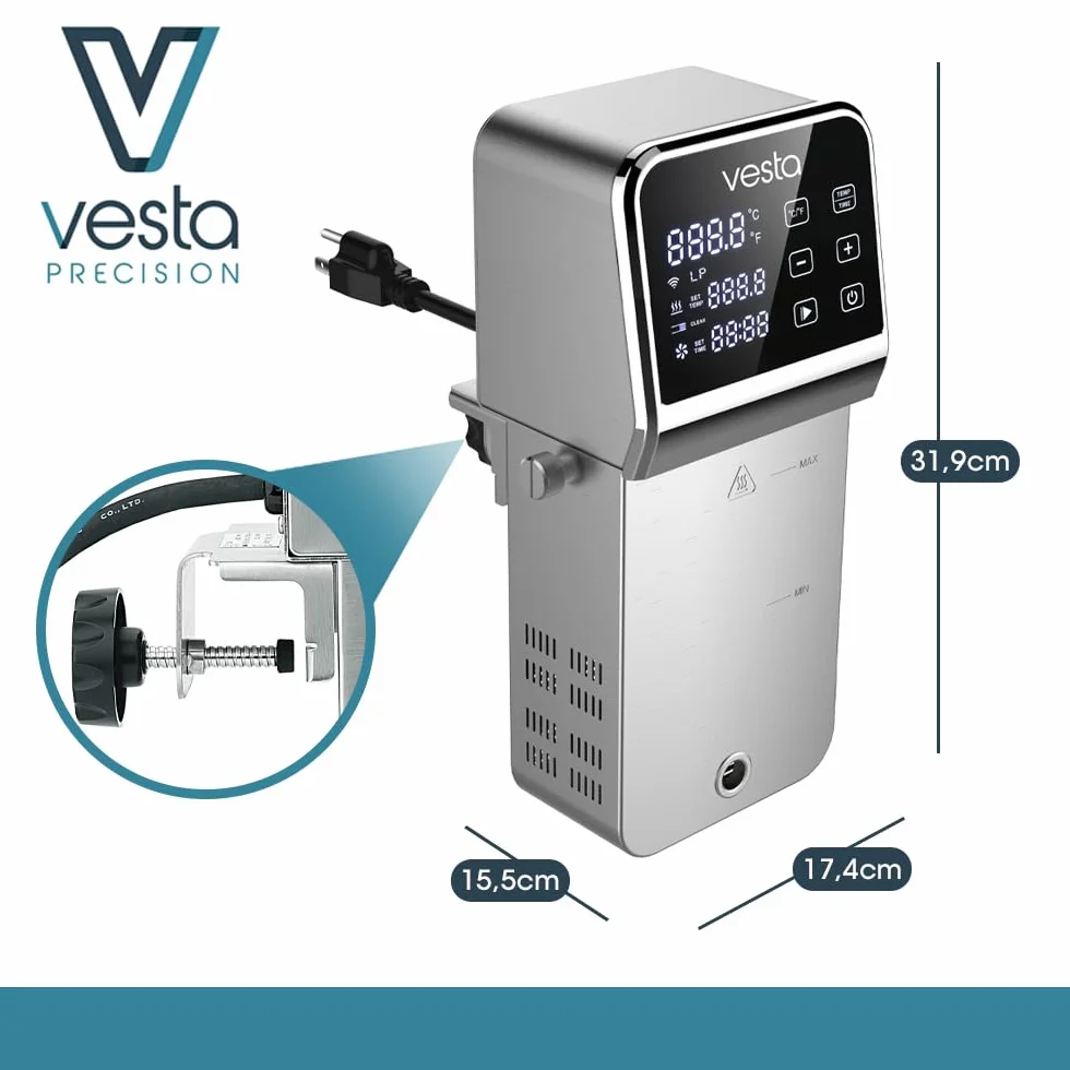 Vesta Precision Termocircolatore Professionale SV330 2300W Wi-Fi Cottura Sottovuoto