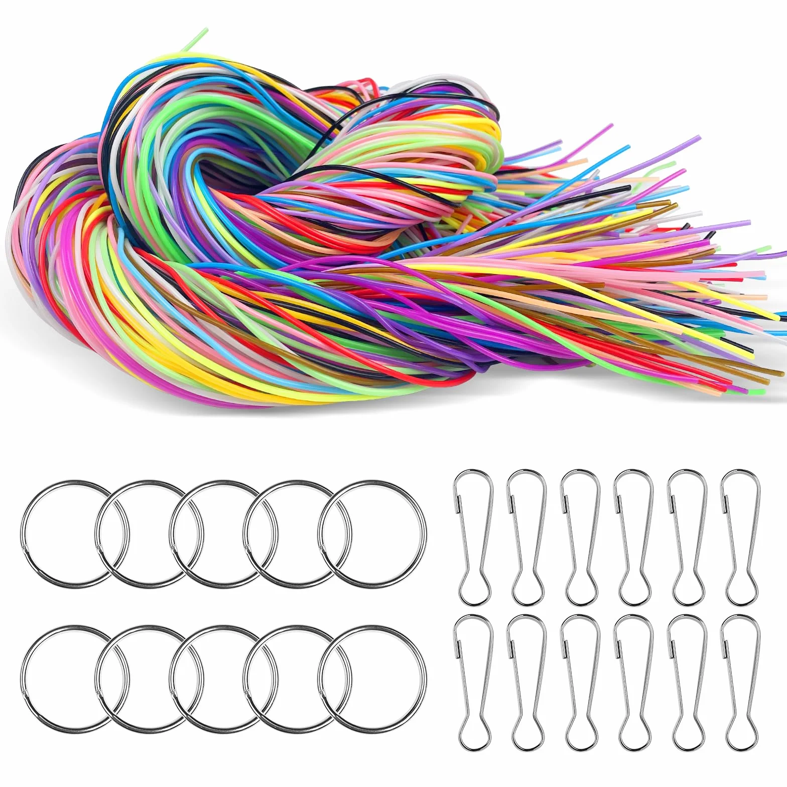 Scooby Doo Fili 1.8mm 20 Colori Nastri Corde Plastica per DIY 1m con Gancio e Anello