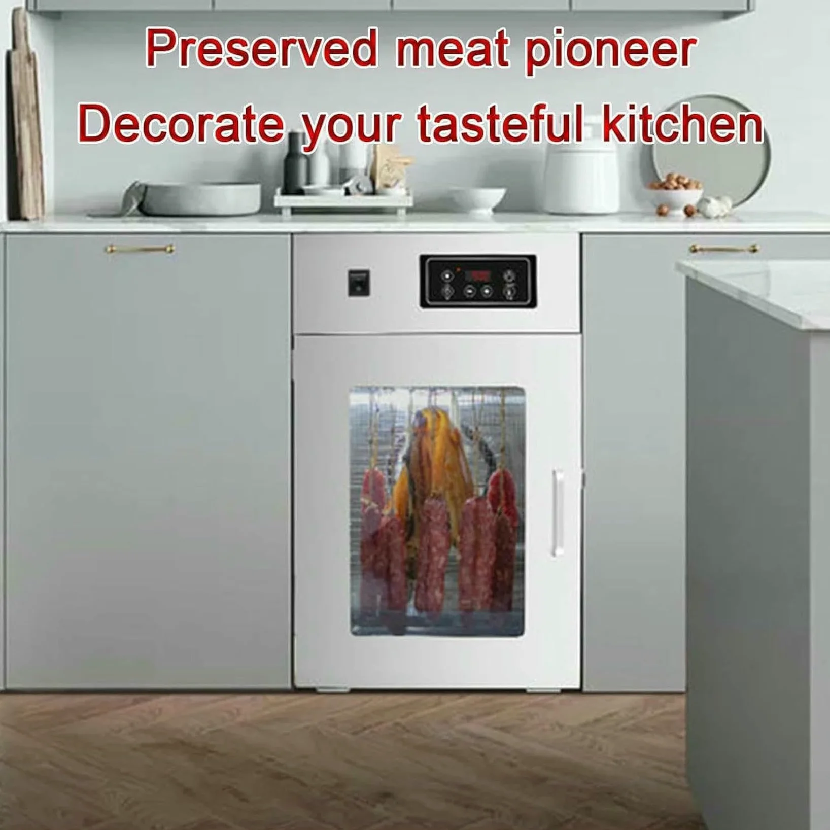 Bevitore di Carne Rotatoria da 800 W/1000 W, in Acciaio Inossidabile Bilton Baske Food Dehyp