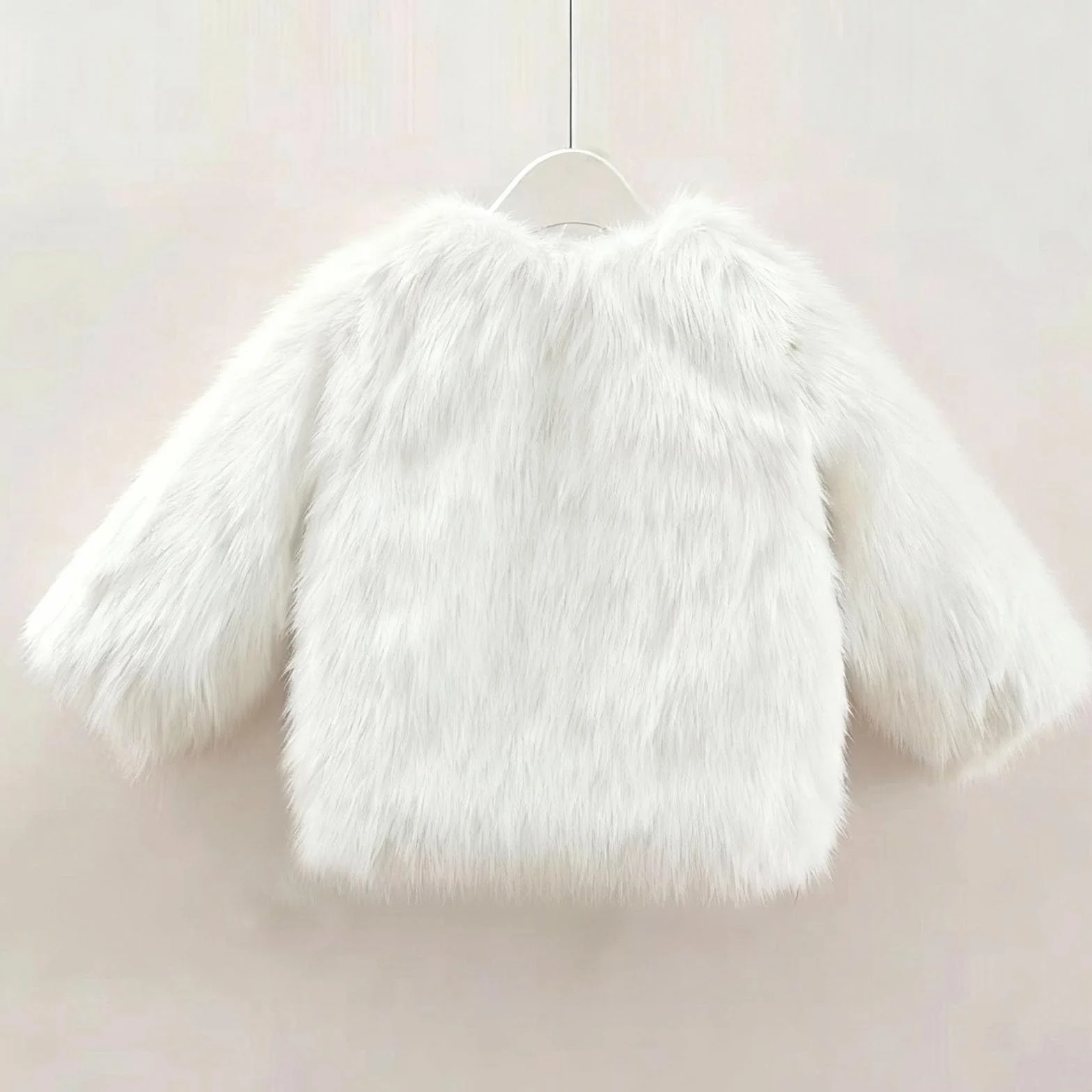 NZYIHAO Giacca invernale da ragazza, per le mezze stagioni, per bambini, a maniche lunghe, in pelliccia sintetica, giacca invernale calda, in peluche, per attività all'aperto