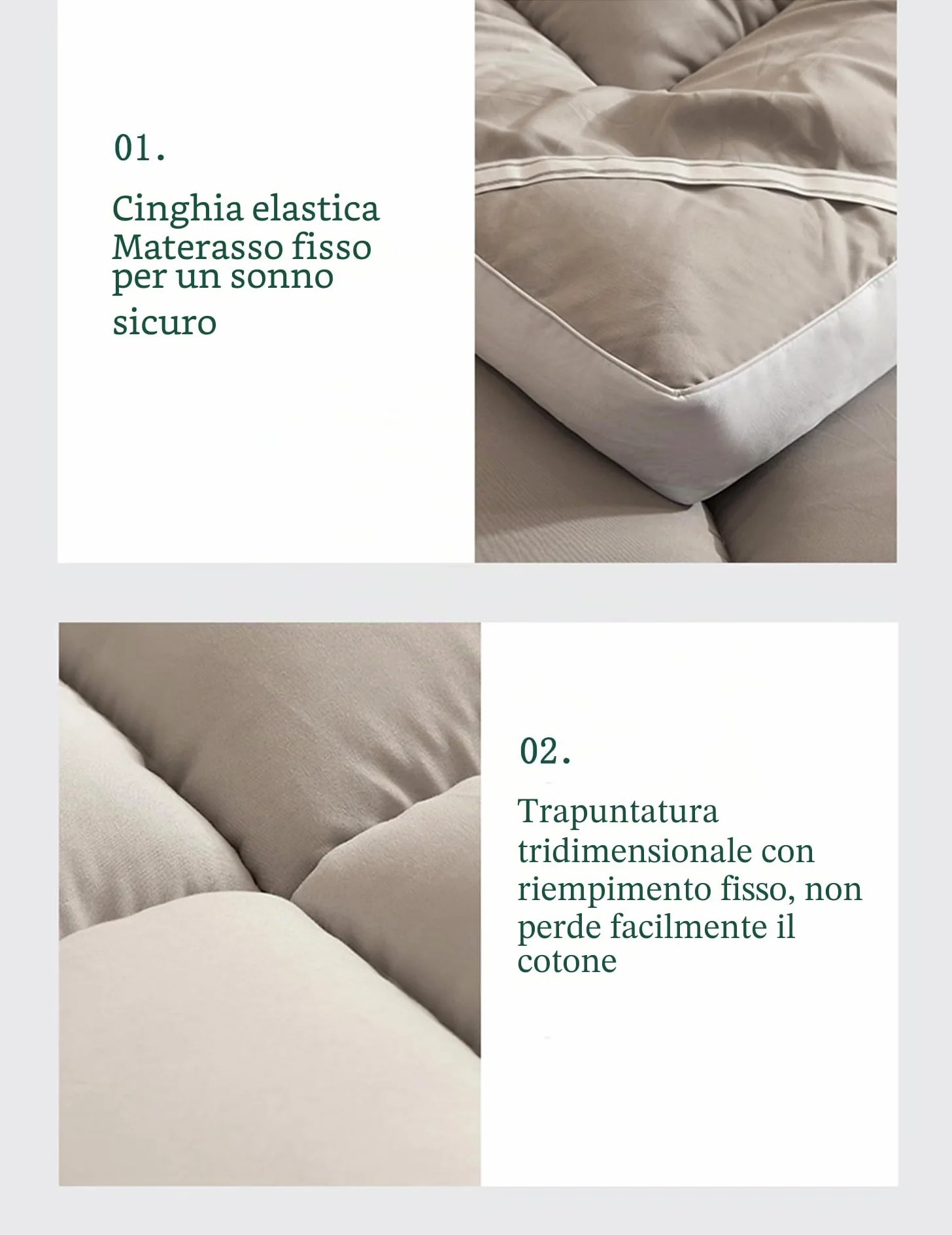 Materassi giapponesi King Size, coprimaterasso in gel e memory foam per letto matrimoniale, traspirante, futon, materasso da pavimento (200x220cm Cammello)