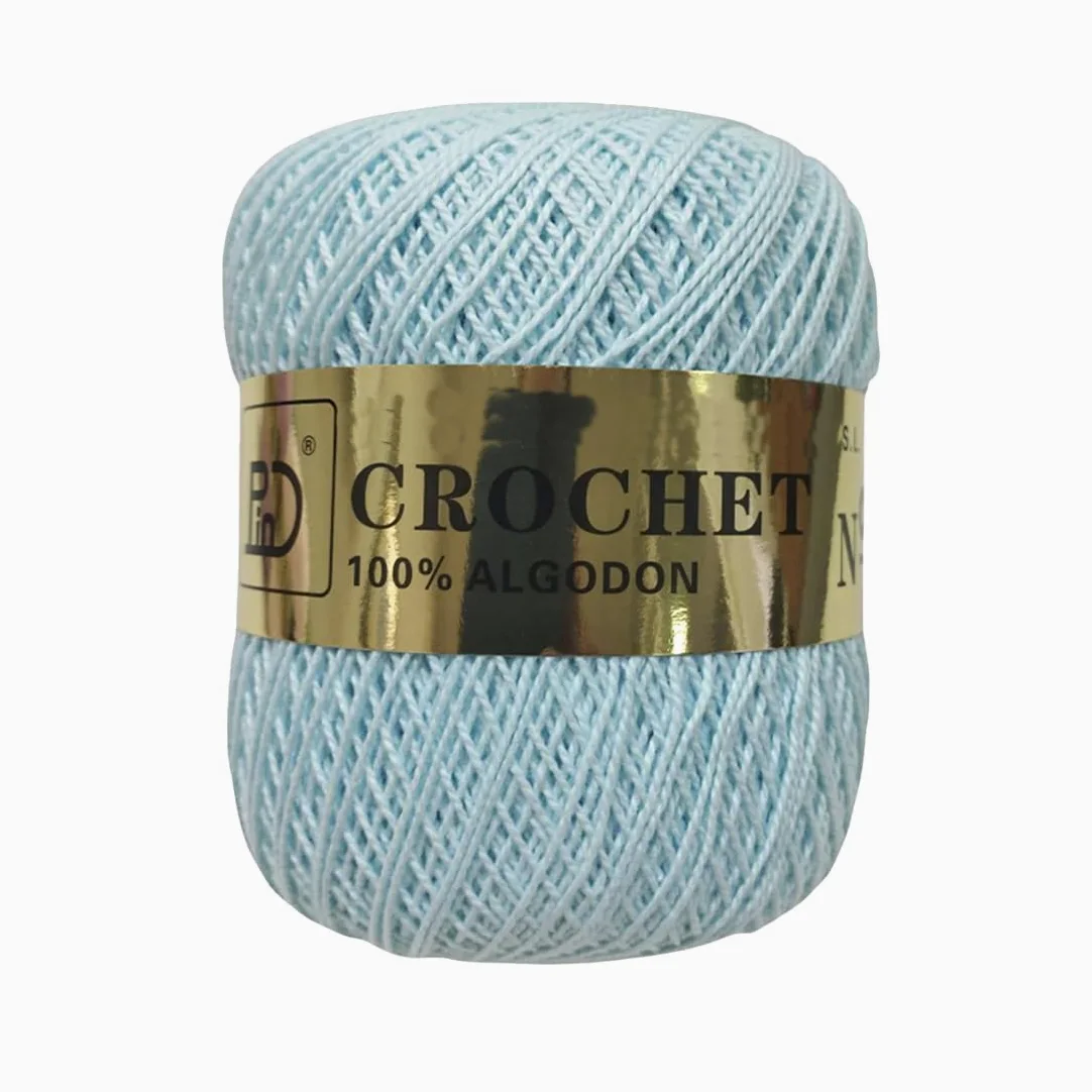 Filato di cotone n. 12 (100% cotone), matassa di filo da 80 grammi, lana per uncinetto, maglia, artigianato, cucito, uncinetto, amigurumis, fai da te, (8, blu)
