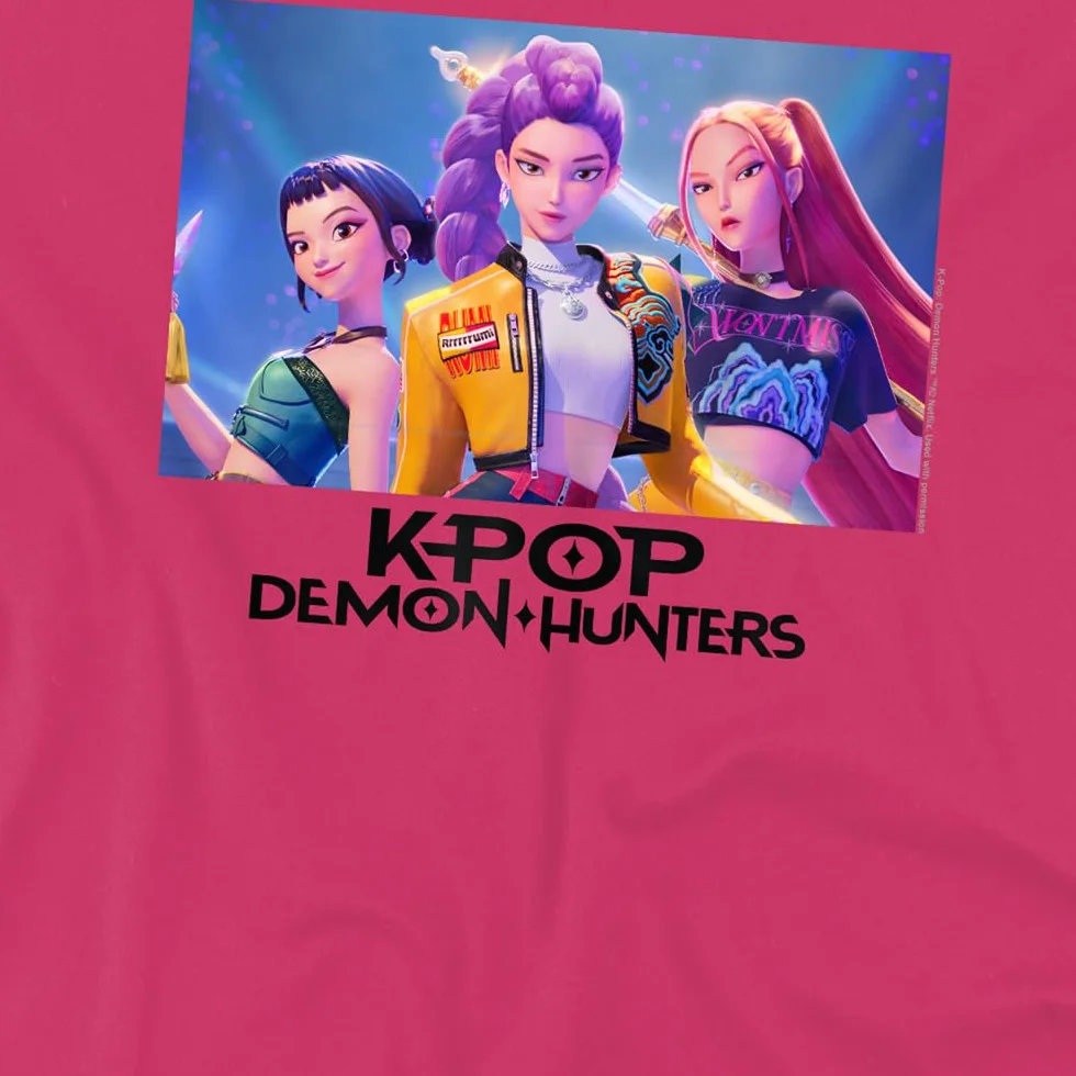 Kpop Demon Hunters Heroic Huntrix Huntr X Kids T-Shirt Bialy Unisex