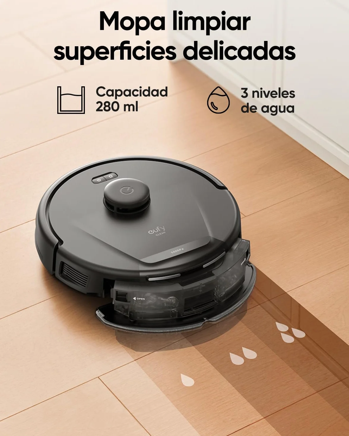 eufy L60 Robot Lavapavimenti e Aspirapolvere 5000 Pa Navigazione Laser iPath Ricondizionato