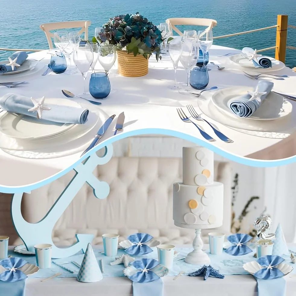 Set di 12 Portatovaglioli, Anelli per Tovaglioli con Stelle Marine Spinose per Decorazioni da Tavola, Porta Tovaglioli con Stelle Marine per Decorazioni da Collezione