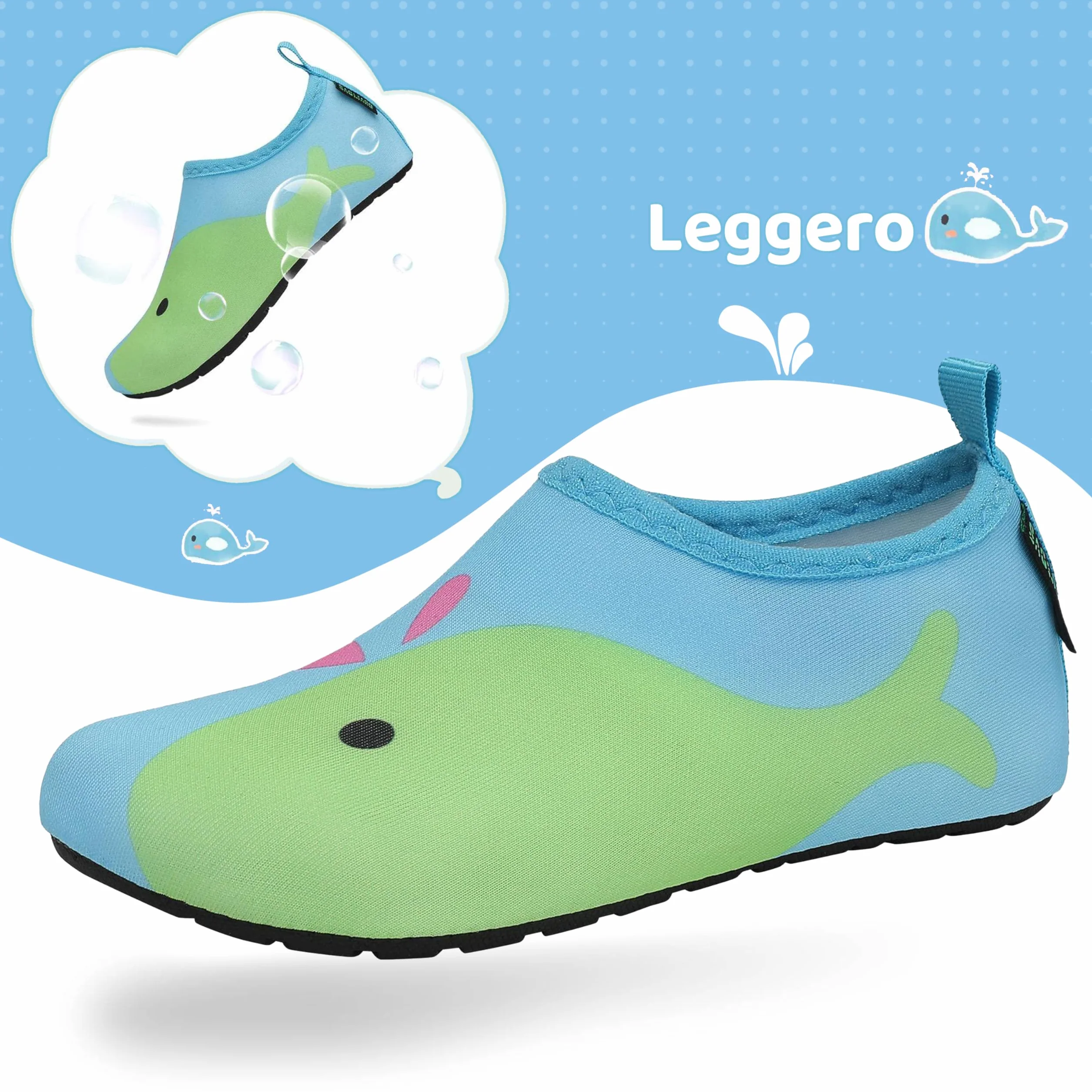 SAGUARO Bambini Ragazze Scarpe da Mare Spiaggia Water Shoes Taglia 20-37 EU