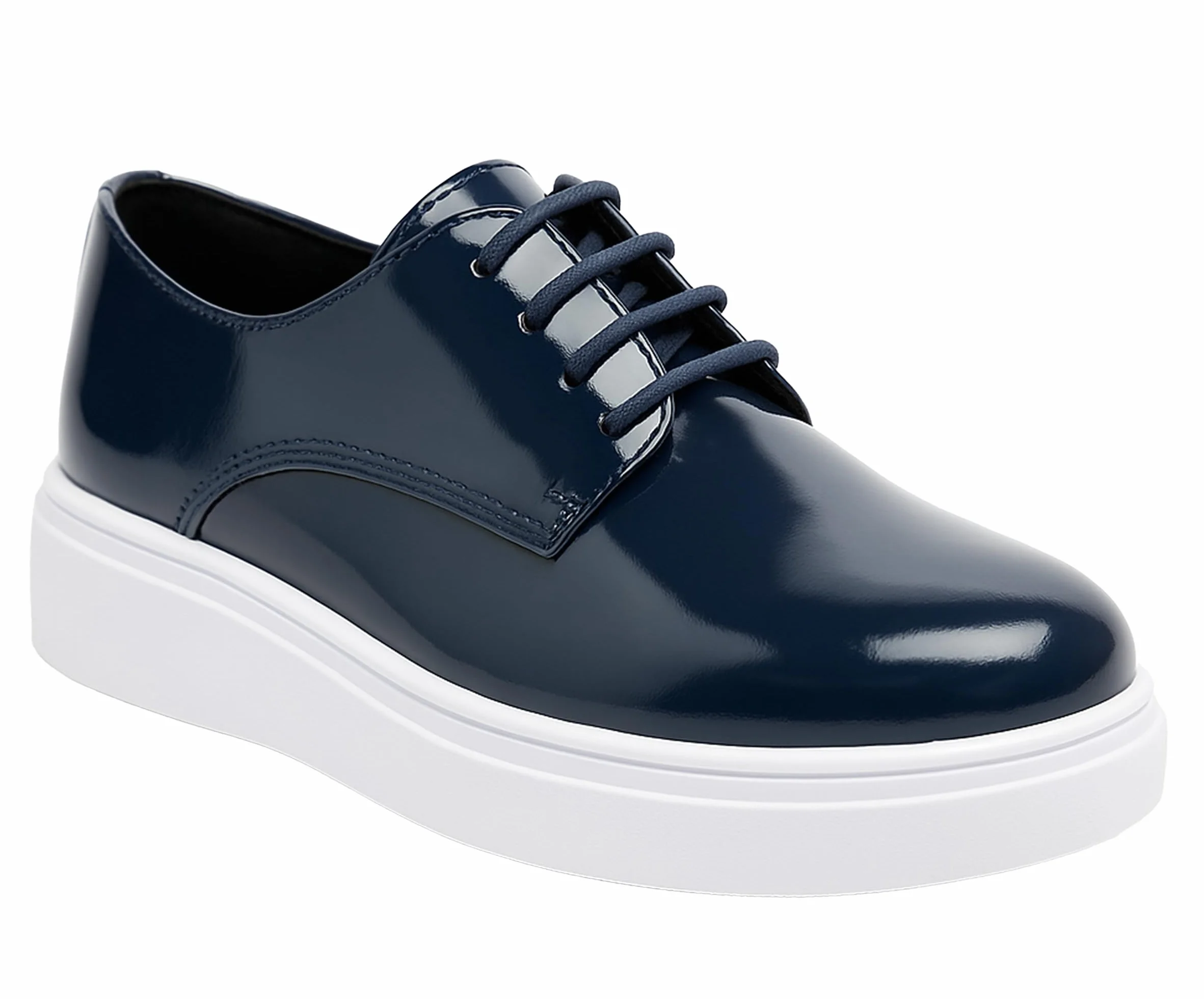 SIRRI Scarpe in Vernice Gibson da Ragazzo, Design Classico con Lacci per Abbigliamento Formale e Casual