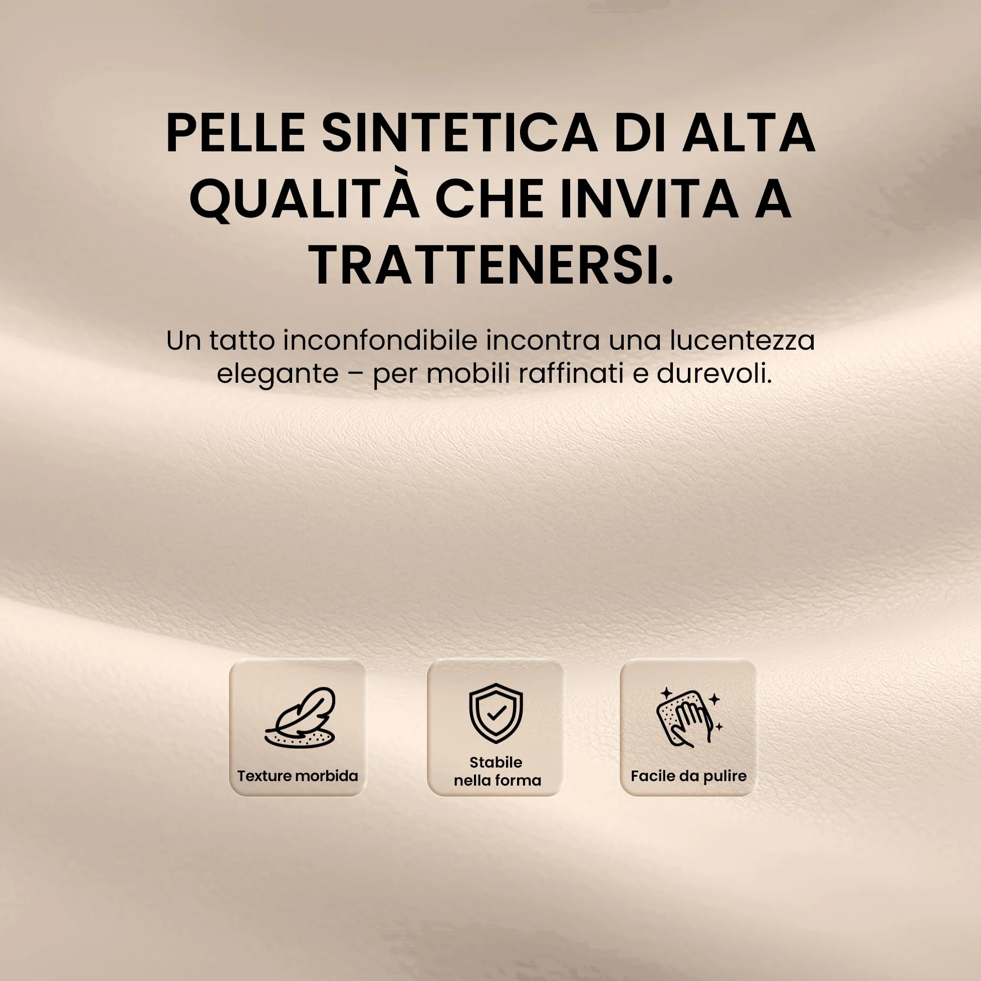 CLP Set di 2 sedie da pranzo ergonomiche Hobart, a sbalzo con braccioli imbottiti, struttura in metallo robusta, sedie da conferenza moderne, Colore:crema, Materiale:Ecopelle