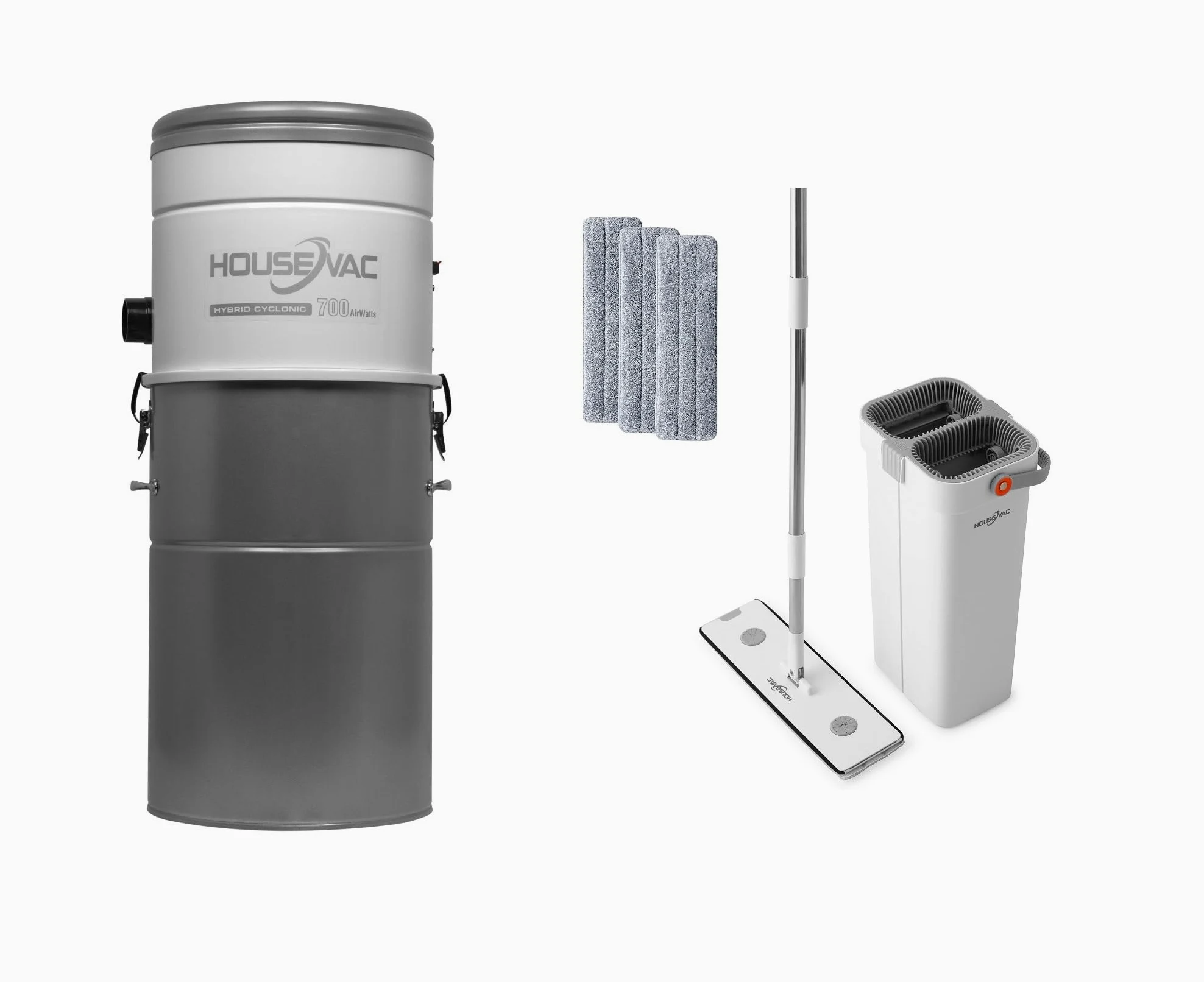 Aspirapolvere centrale HV-700ST-35H | Potenza di aspirazione 700 AirWatt, potente motore Ametek – 1700 W | 2 turbine | Sistema Soft Start/Stop | Filtro ciclonico ibrido