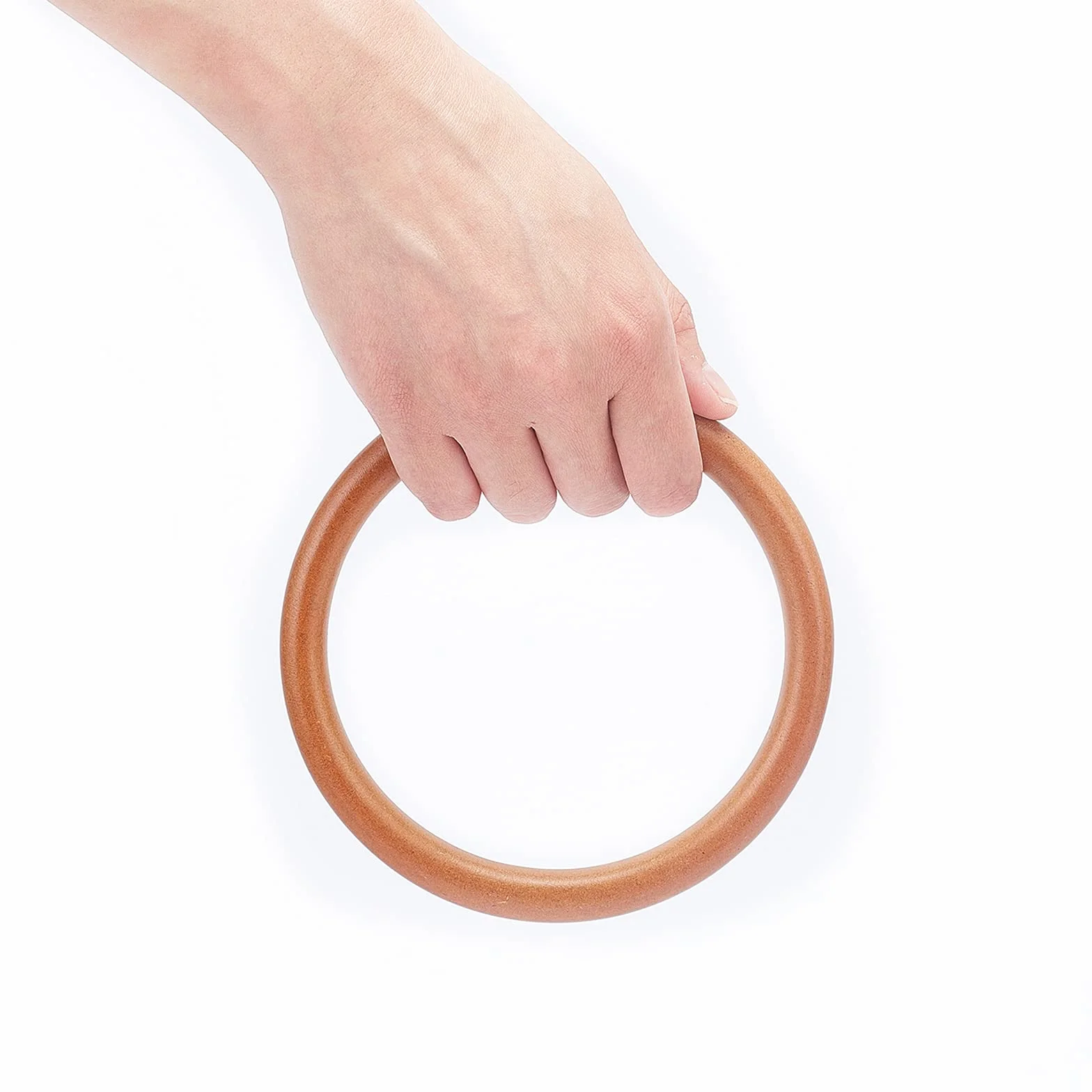 PH PandaHall 6pz Manici per Borsa in Legno Rotonda Sostituzione Borsa da Spiaggia Macrame