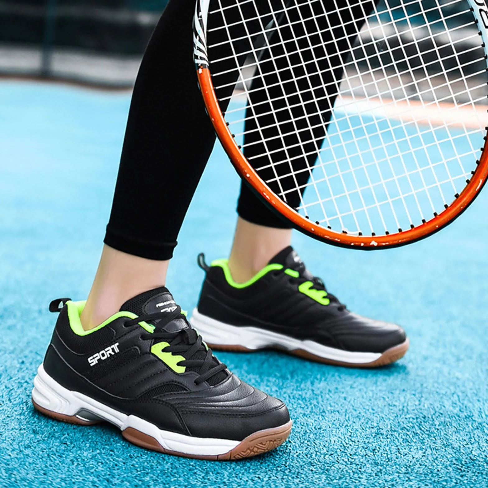 Scarpe Indoor Badminton Tennis Squash Unisex Leggere Antiscivolo