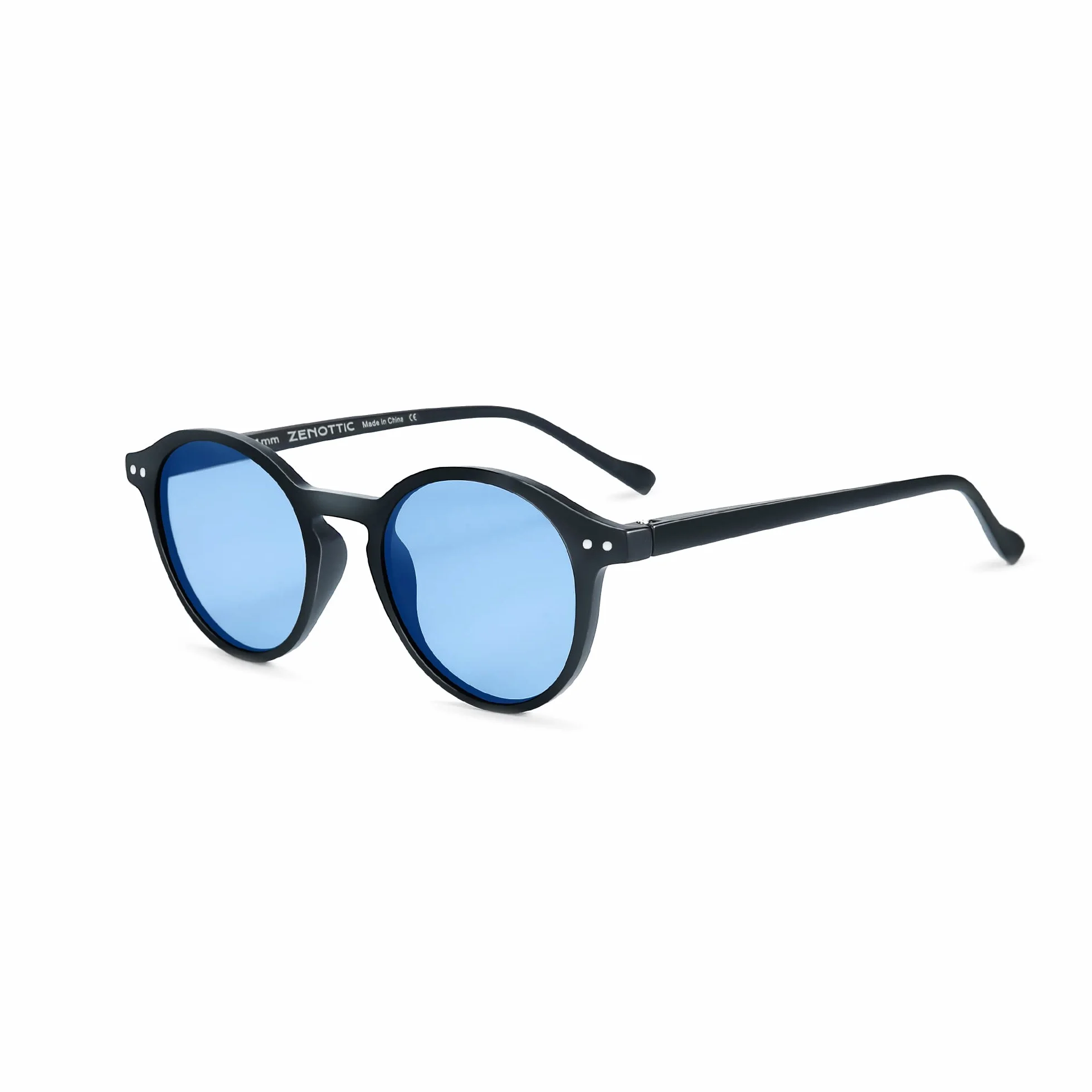 ZENOTTIC Occhiali da Sole Polarizzati Retrò Classici Rotondi Vintage Occhiali da Sole UV400 Montatura da Uomo e Donna