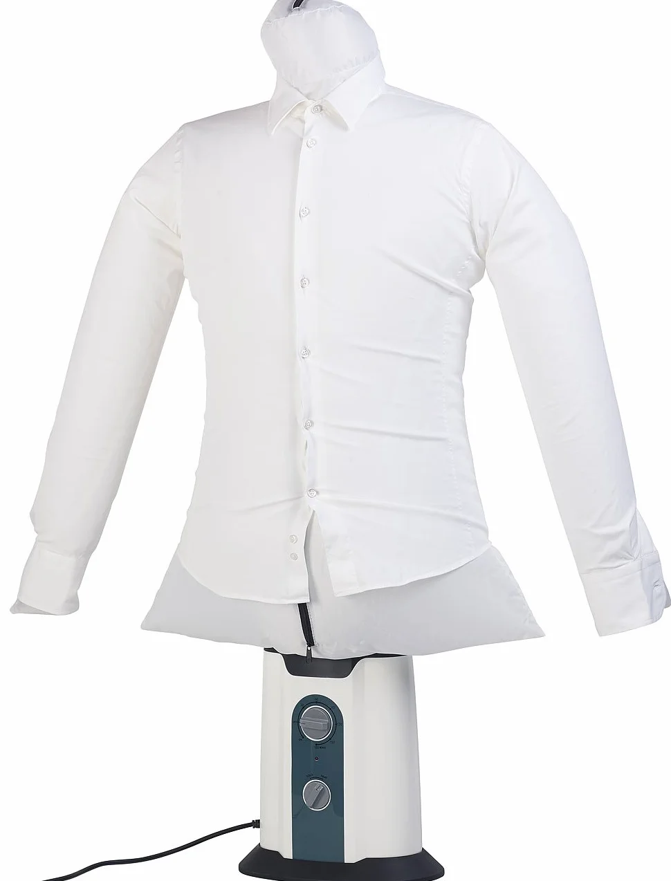 Sichler Haushaltsgeräte Sistemi di stiratura - manichino per camicie: Manichino con ventilatore ad aria calda, Stendibiancheria, timer regolabile fino a 3 ore (con supporto)