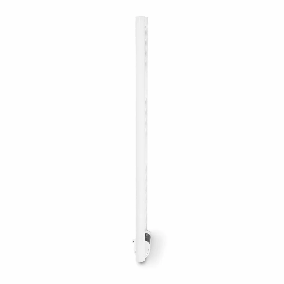 TROTEC Scaldasalviette elettrico TWH 500 S - 500 W, montaggio a parete, design a tubo piatto bianco, funzionamento silenzioso, IPX4, ideale per bagno e WC per ospiti