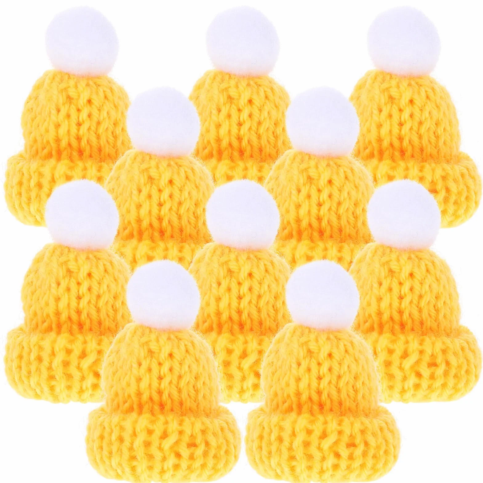 Abaodam 10 Mini Cappellini Natalizi Lavorati A Maglia Per Lavoretti Piccoli Cappellini Da Babbo Natale Mini Natalizi Lavorati A Maglia Per Bambole Decorazioni ie