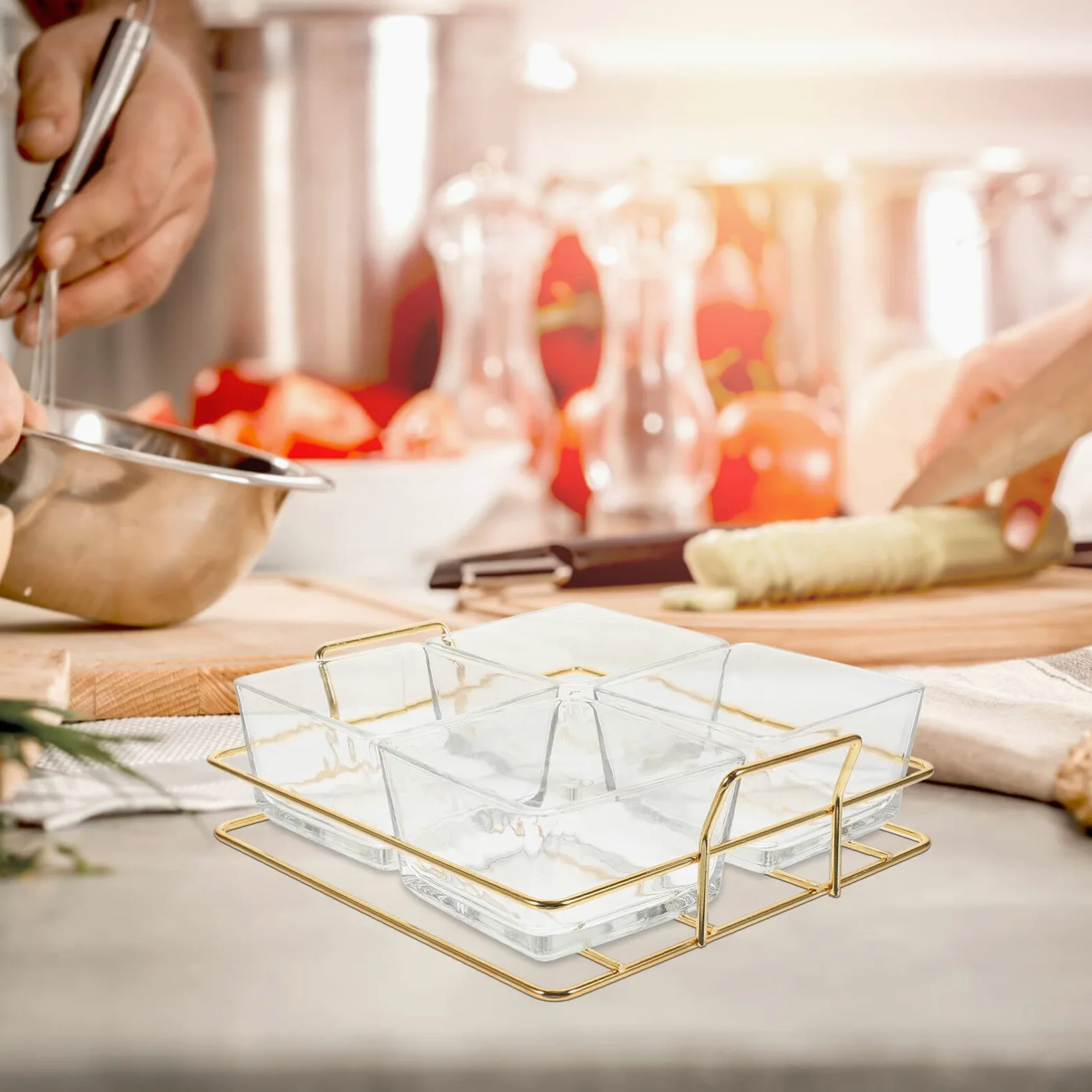 Vassoio Decorativo per dolciumi e Snack in Vetro per Frutta e Verdura, espositore per Dessert, per vassoi e vassoi da Portata per Feste