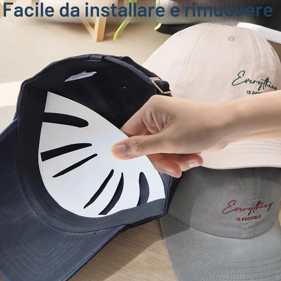 24 Pezzi Supporto Interno per Cappelli, Inserti per Cappellini da Baseball, Supporto Interno per Cappelli da Baseball, Cappucci Interni di Supporto per Cappellini da Baseball, per Casa Negozio