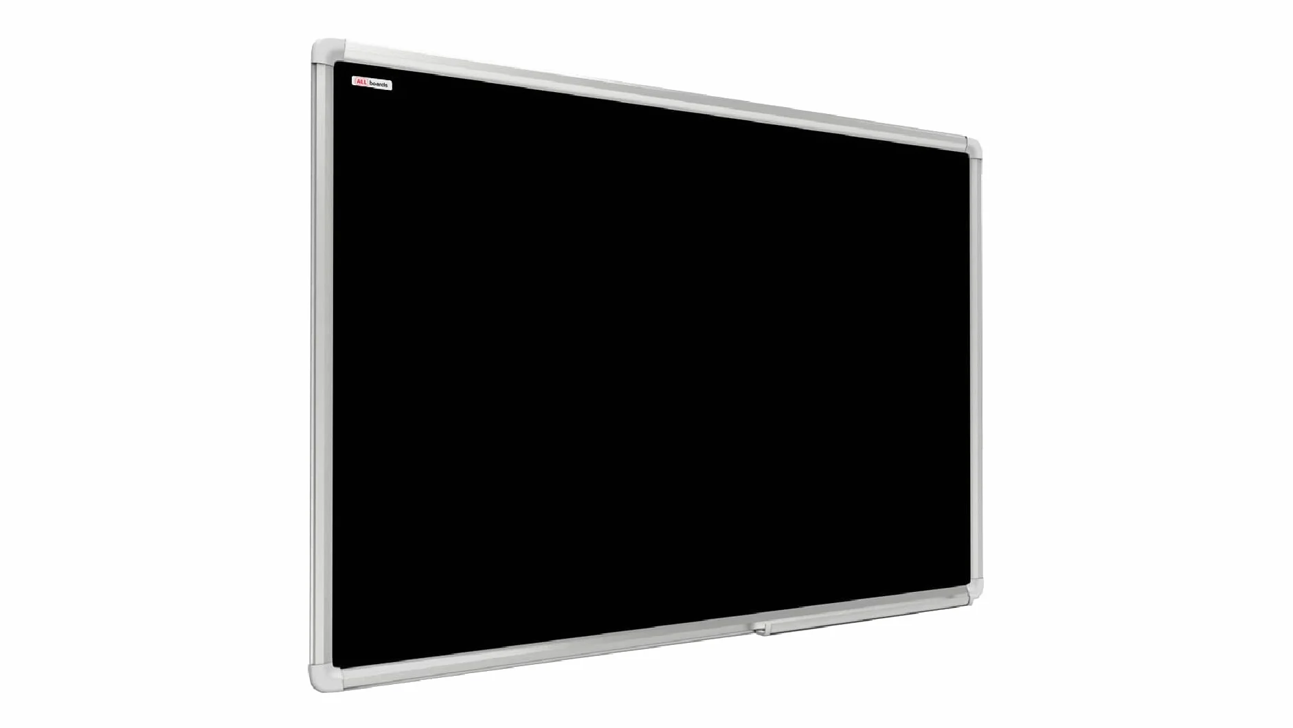 ALLboards Lavagna Nera da Gesso Magnetica con Cornice in Alluminio 120x90cm, Scrivibile con Gessetti e Pennarelli a Gesso
