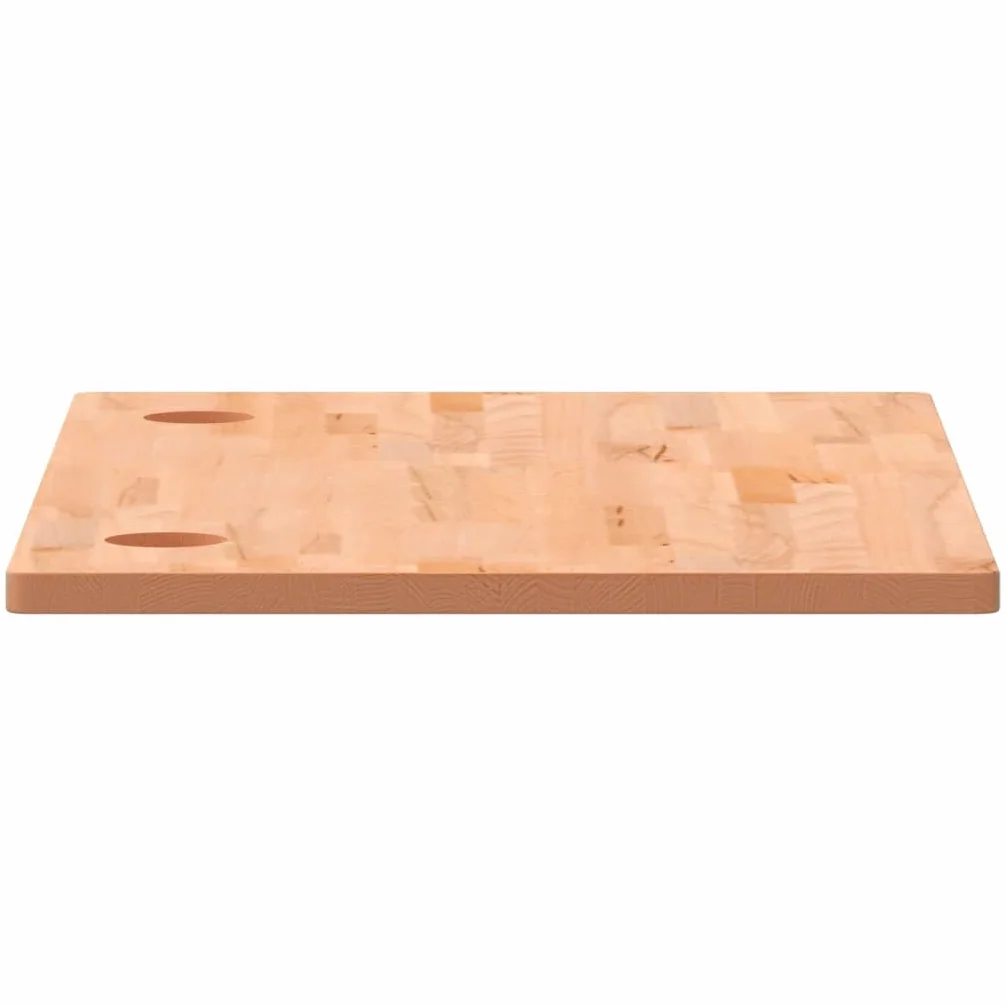 vidaXL Piano Scrivania 110x60x2,5 cm in Legno Massello di Faggio