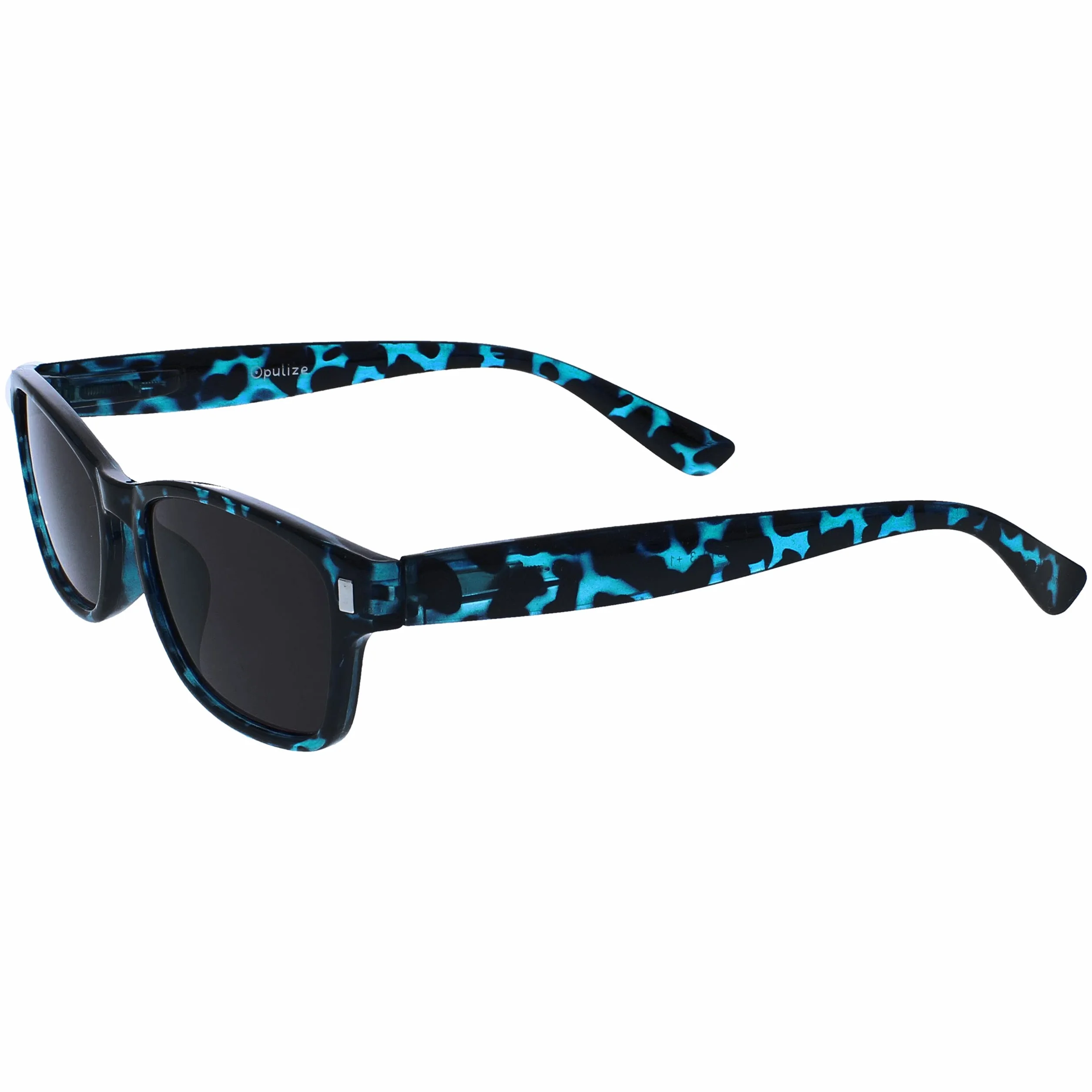 OPULIZE Occhiali Da Lettura Blu Tartaruga UV400 Uomo Donna +2,50