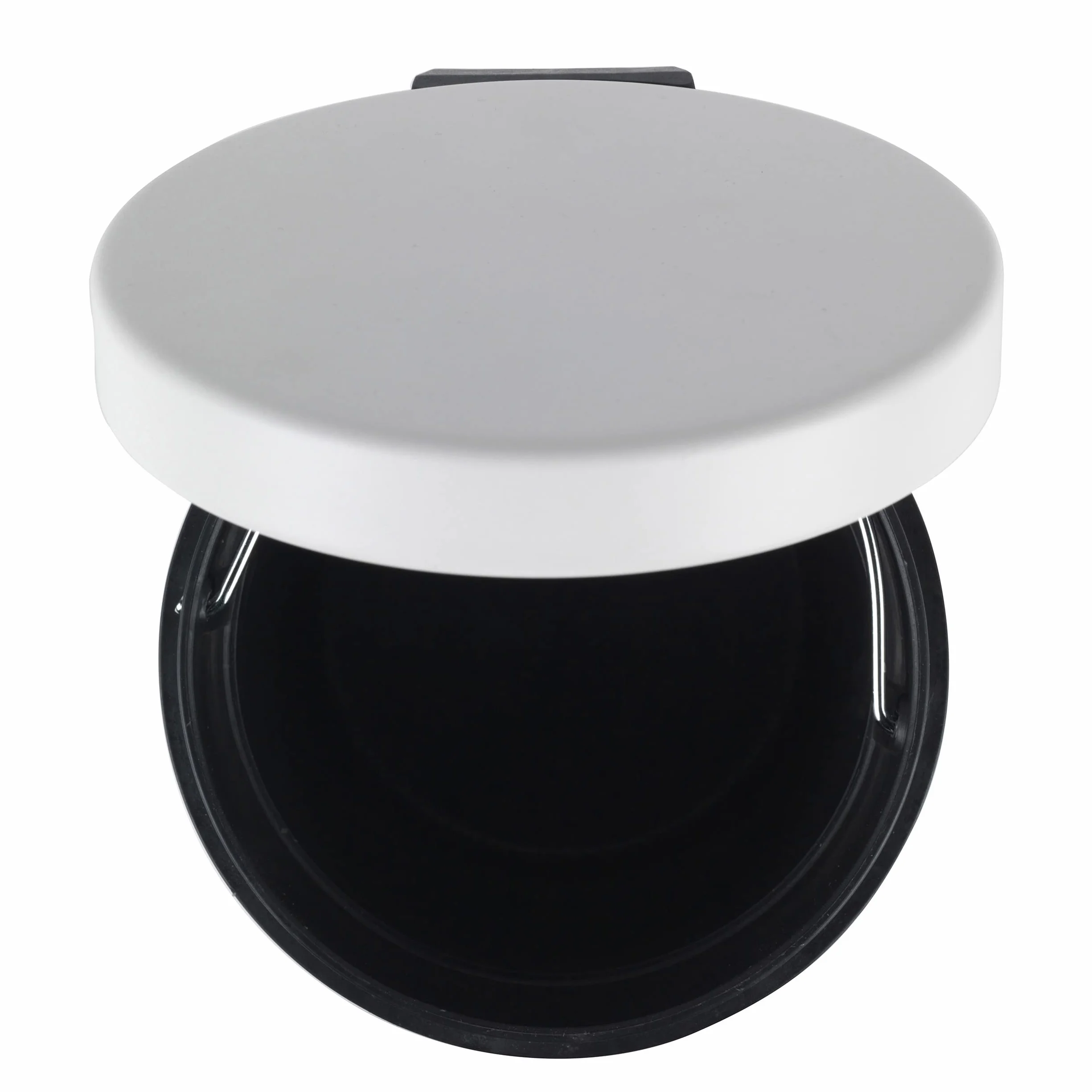 Beldray LA038098WHT Pattumiera rotonda con coperchio a chiusura ammortizzata, capacità 3L, con pedale intelligente, facile da svuotare, smaltimento rifiuti, contenitore rifiuti, bianco