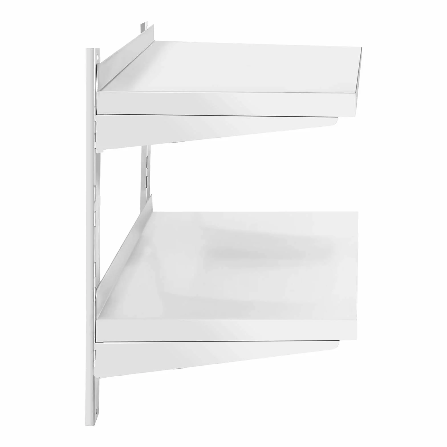 Royal Catering Mensola in Acciaio Inox 2 Ripiani RCWR-800.4 (40 x 80 cm, 40 kg, Acciaio Inox)