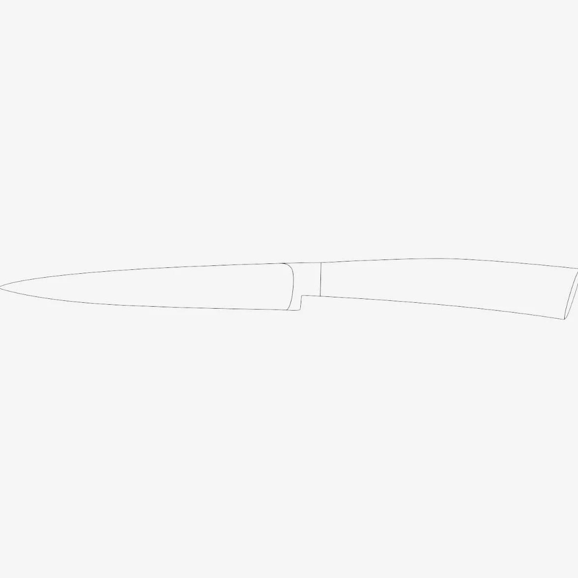 Elegance Coltello filetto 21 cm Rosso