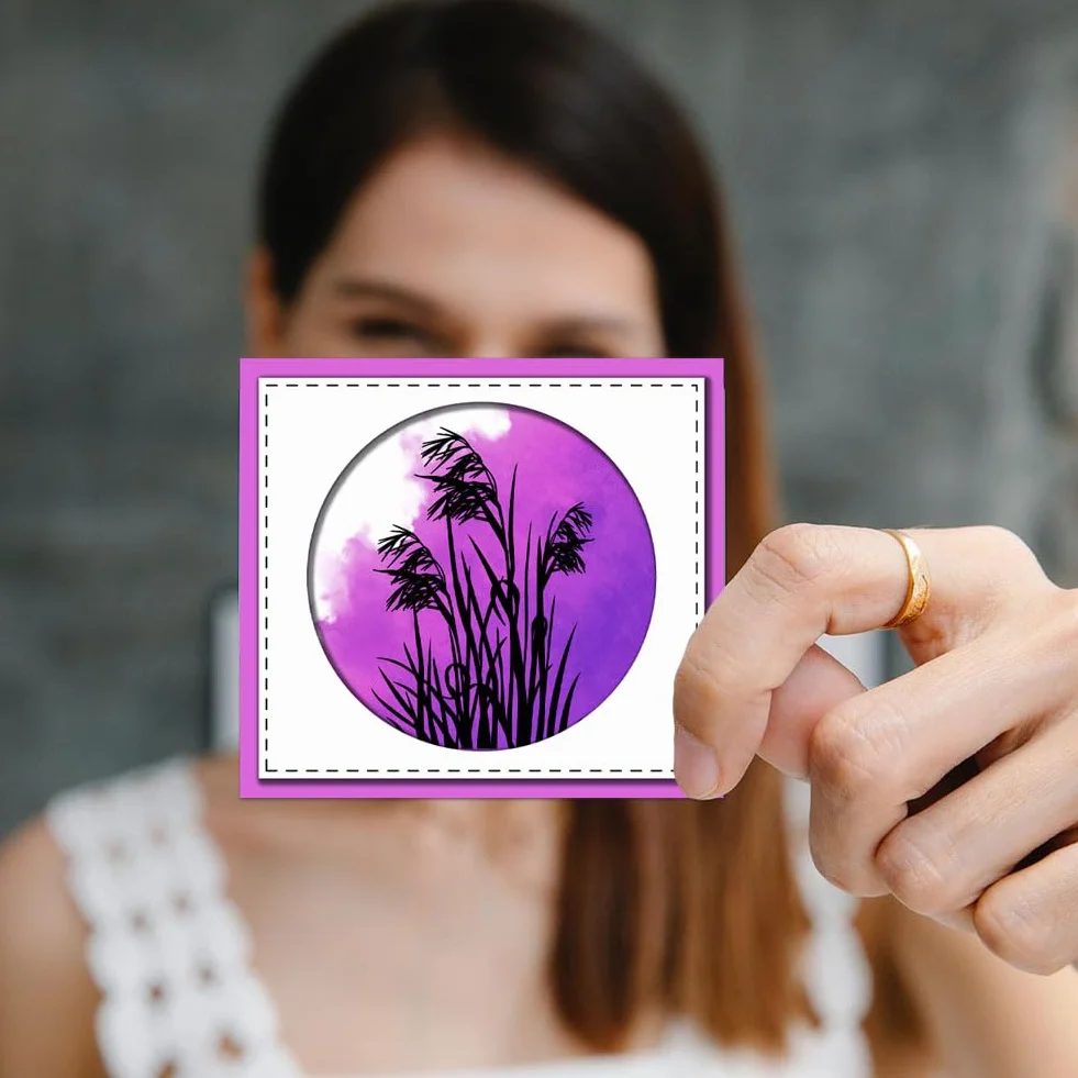 GLOBLELAND Fiori Canne D'Erba Timbri Trasparenti per Fai Da Te Scrapbooking Fiori di Campo Sigilli per Timbri Trasparenti In Silicone 15x15 cm Francobolli Trasparenti per Carte Produzione Diario