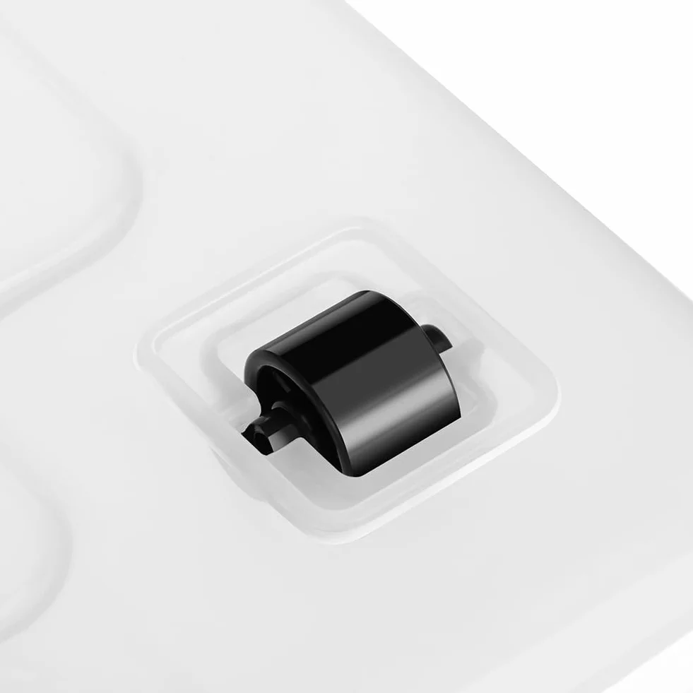 BAKAJI Set 4 Contenitori con Coperchio per Vestiti in Plastica con Ruote, Impilabile per Stoccaggio, 60 Lt Alto