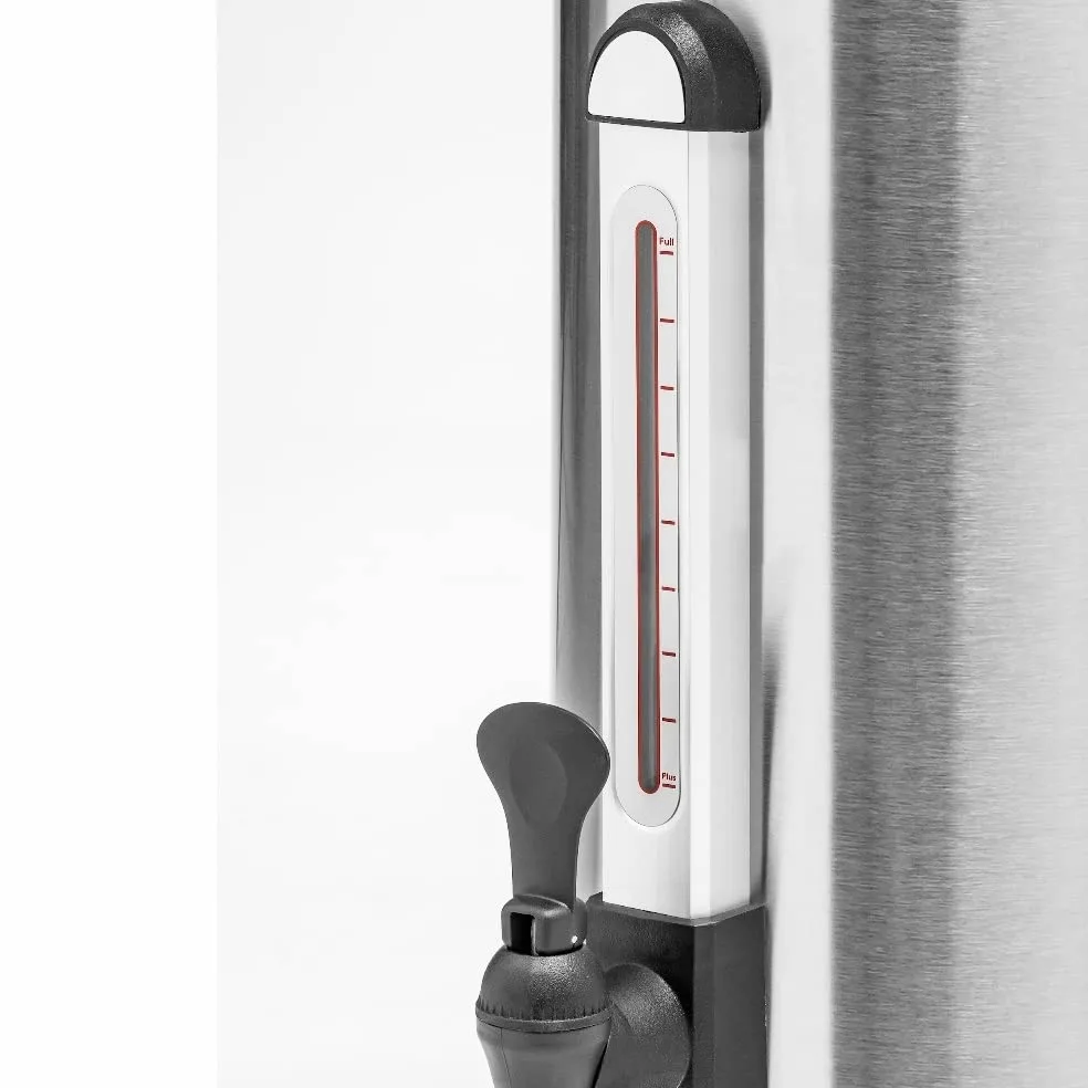 Erogatore di Acqua Calda 15 Litri, Acciaio Inox, Bollitore Acqua Professionale con Rubinetto, Distributore Macchina per Bevande Calde, Tè, per Hotel, Catering, Ristoranti, 1600 W