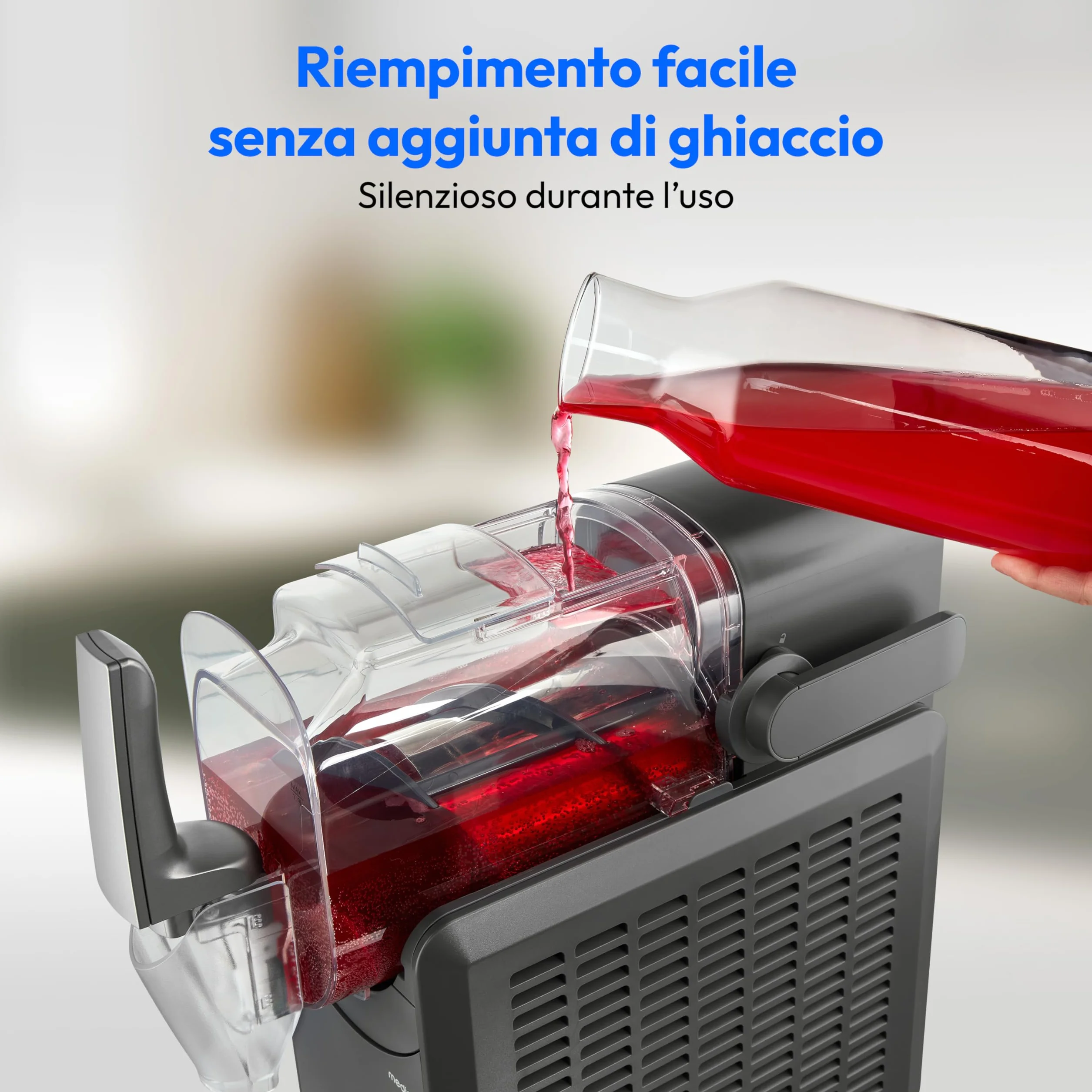 MEDION Macchina per granite 2,6L 1,9L slush maker 5 modalità compressore argento