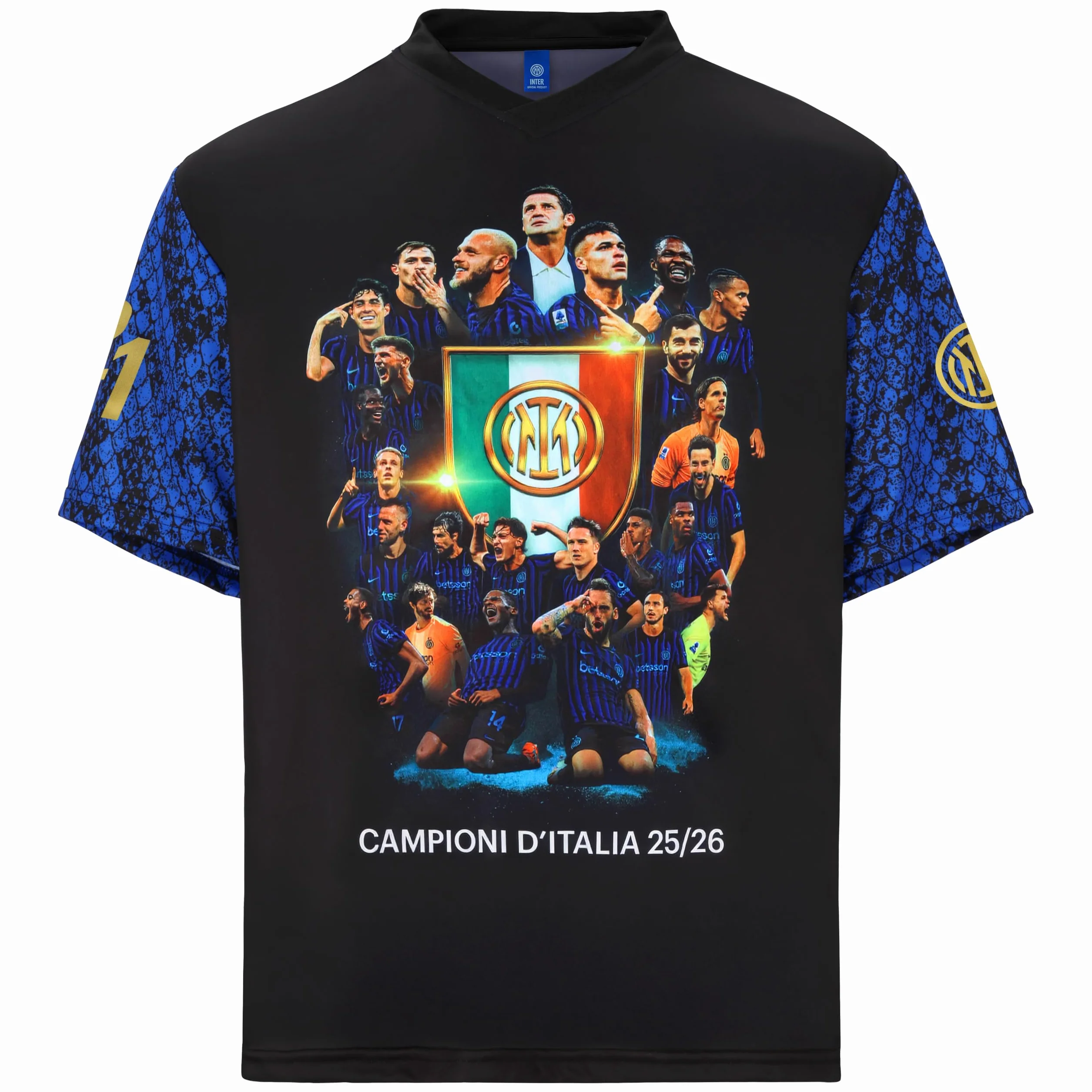 Inter Tshirt Campioni d'Italia 2025/26 Maglia Celebrativo Scudetto Prodotto Ufficiale