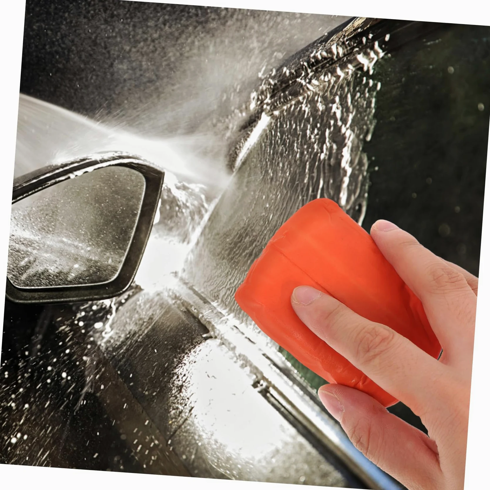 5 Set Dell'autolavaggio Argilla Sfregamento Plastilina Macchine Clay Block per I Dettagli Dell'auto Prodotti per La Pulizia Dell'auto Gomma da Cancellare Arancia 4 Pezzi*5