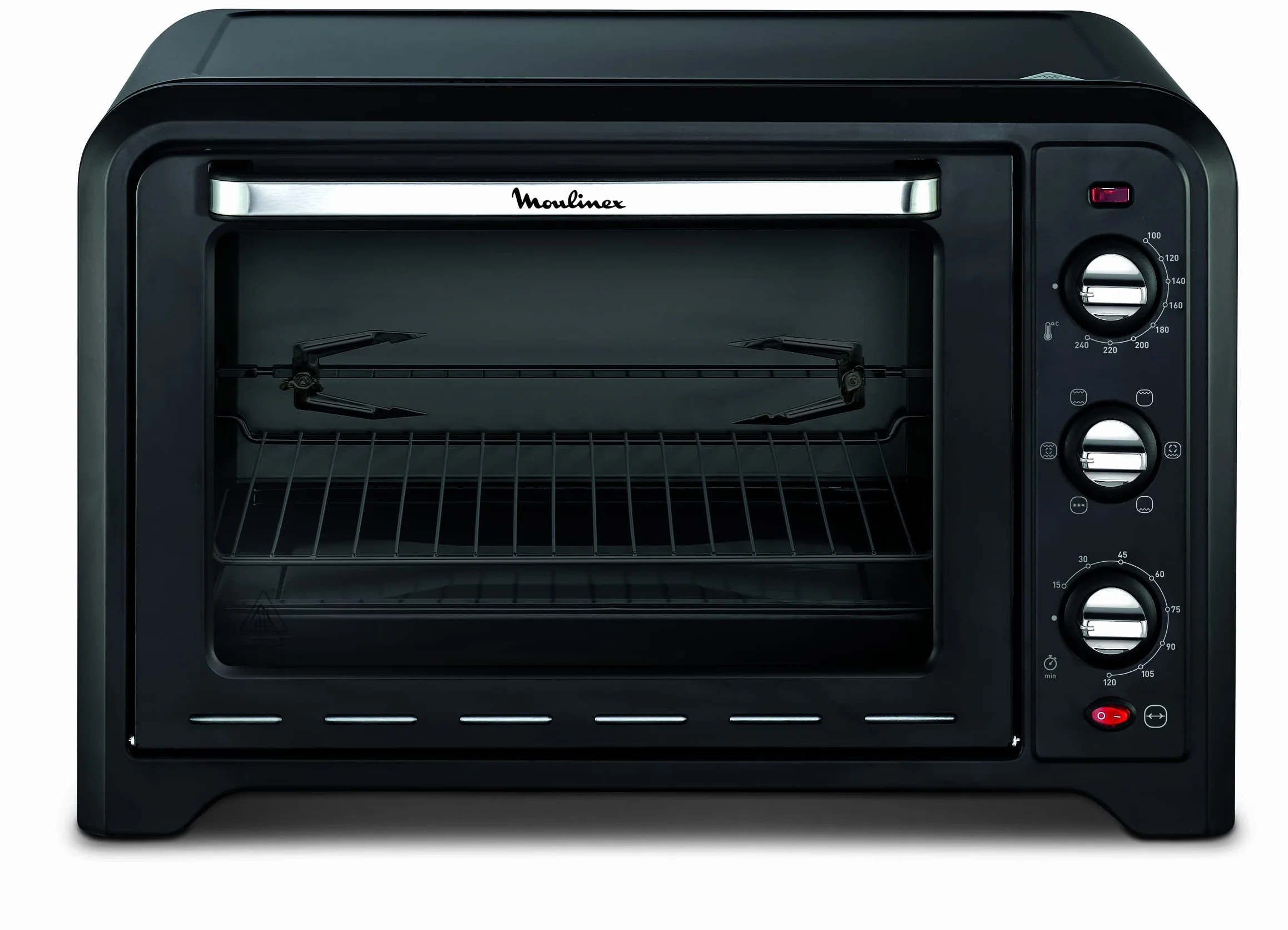 Moulinex OX4858 Optimo Forno Elettrico Ventilato 39 Litri 2000 W 240°C Forno Pizza Carne Pesce Dolci Girarrosto 7 Modalità