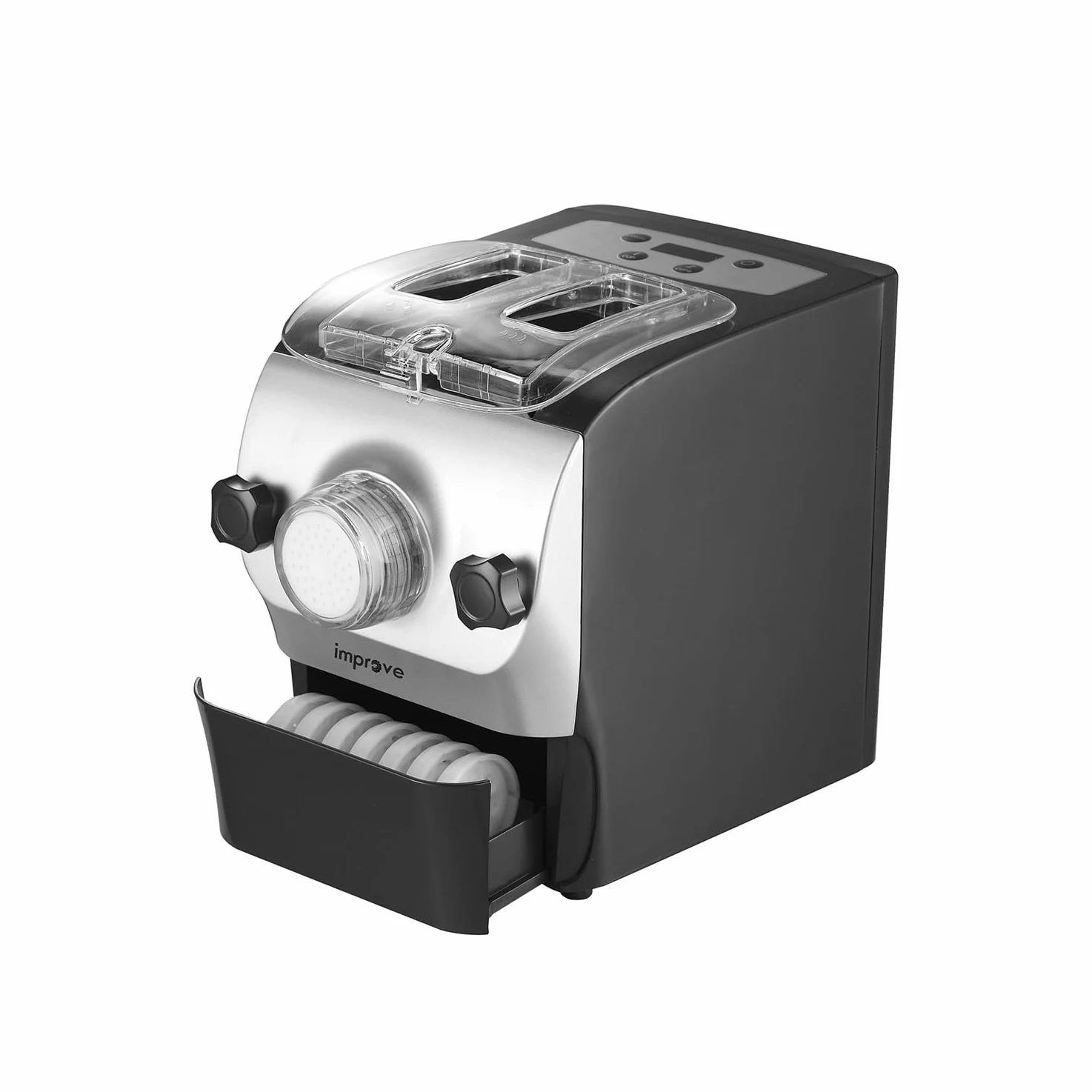 Improve IMPMPM3H Macchina Automatica per Preparare Pasta Fresca, 3 Programmi Automatici, 8 Dischi, 260W