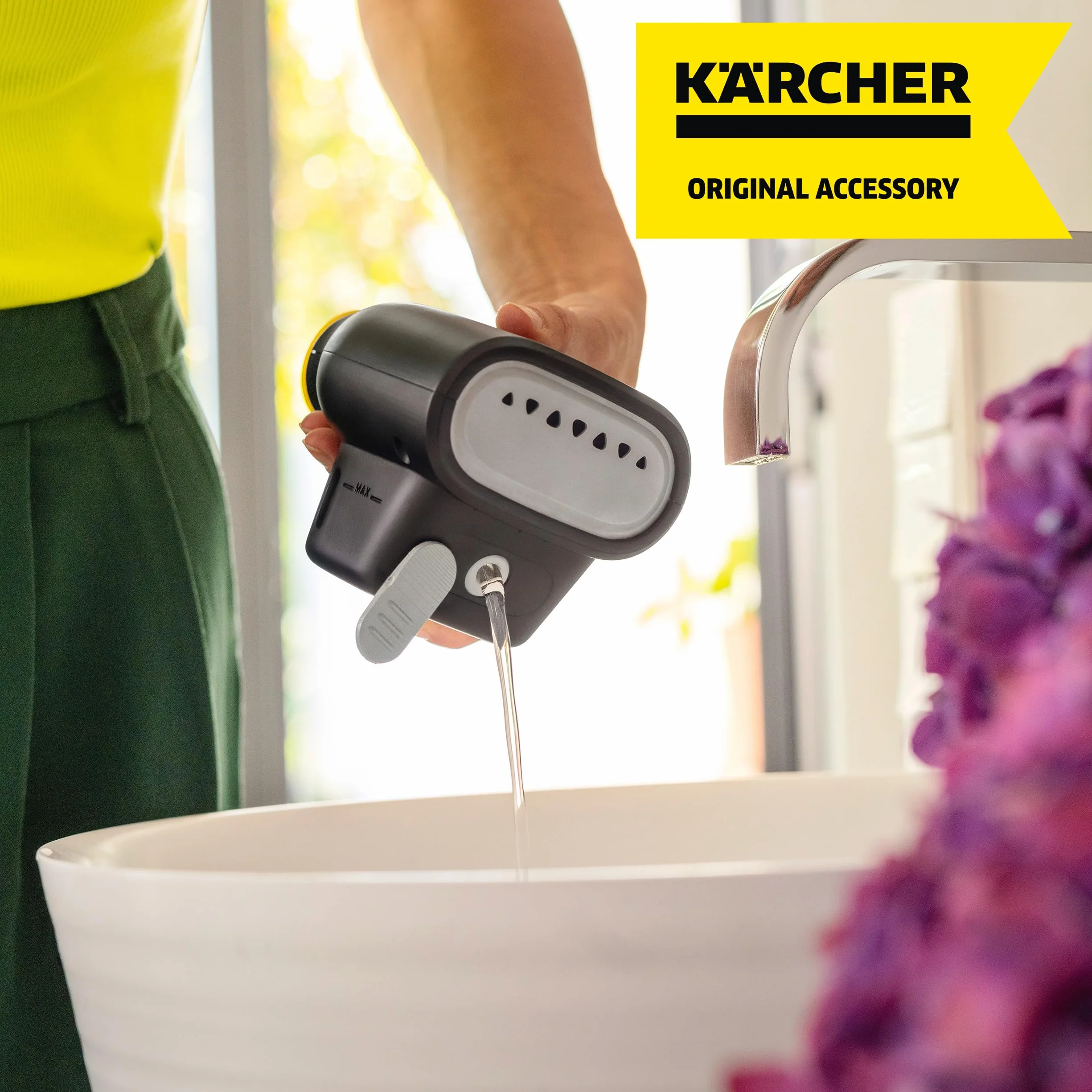 KÄRCHER Bocchetta a vapore per stirare verticalmente accessorio originale per pulitori a vapore